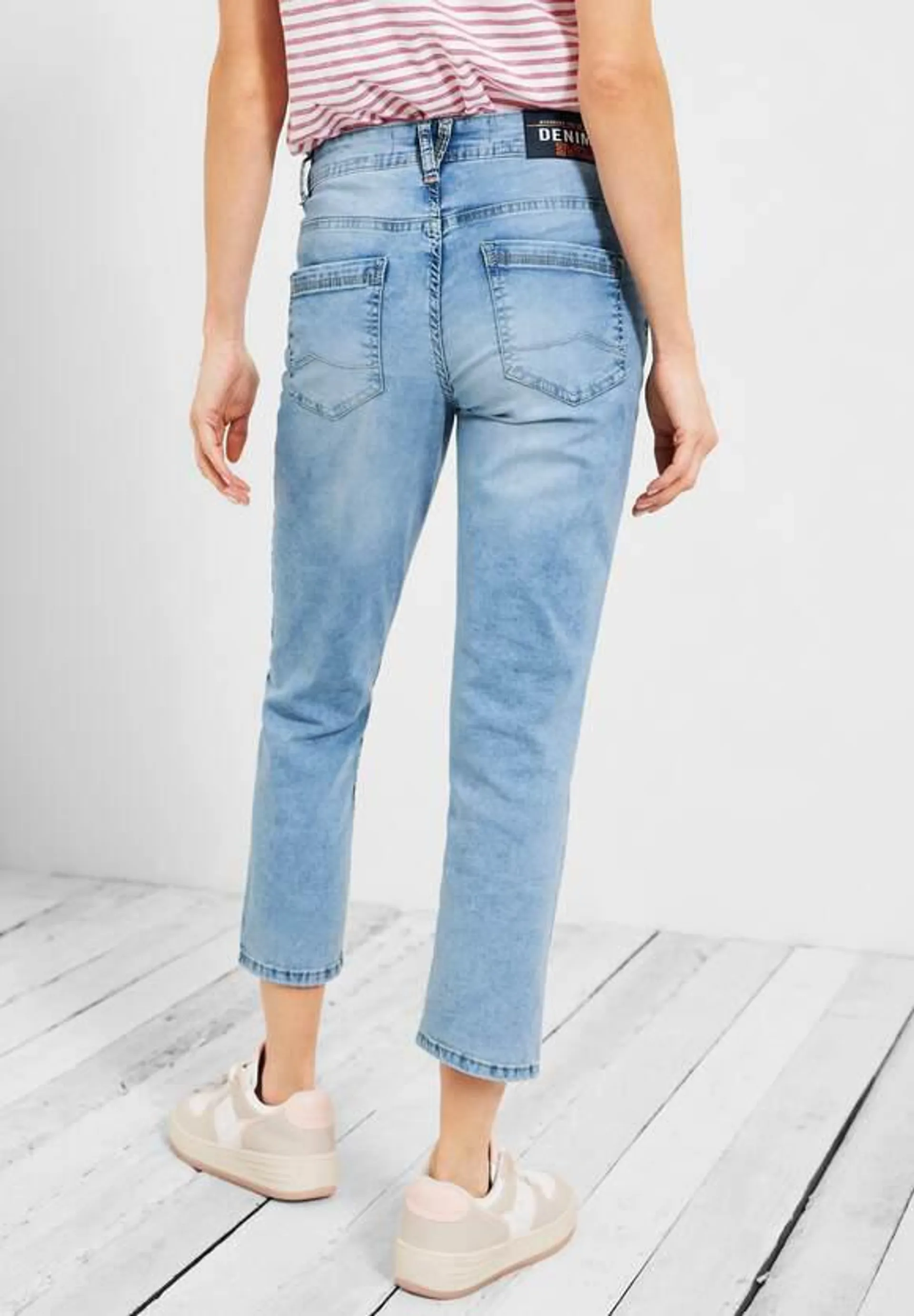 Loose fit jeans in 7/8-lengte