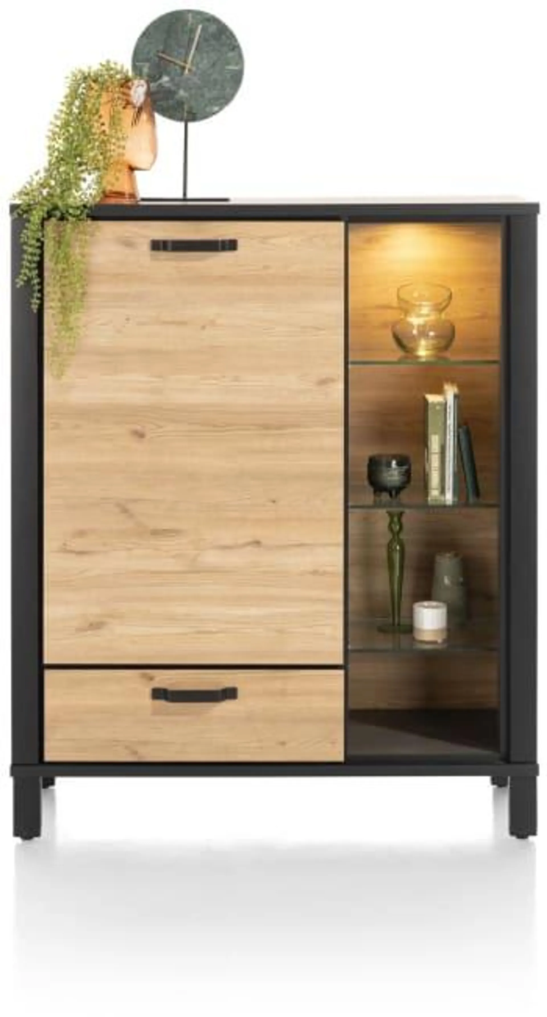 highboard 115 cm - 1-deur + 1-lade (+ LED)