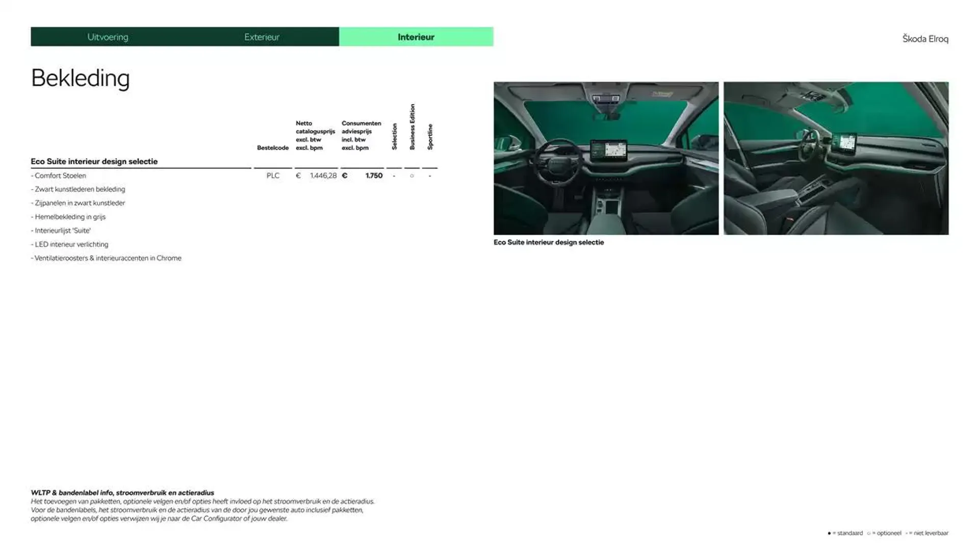 Škoda Elroq prijslijst per 1 oktober 2024 van 26 oktober tot 26 oktober 2025 - Folder pagina 14