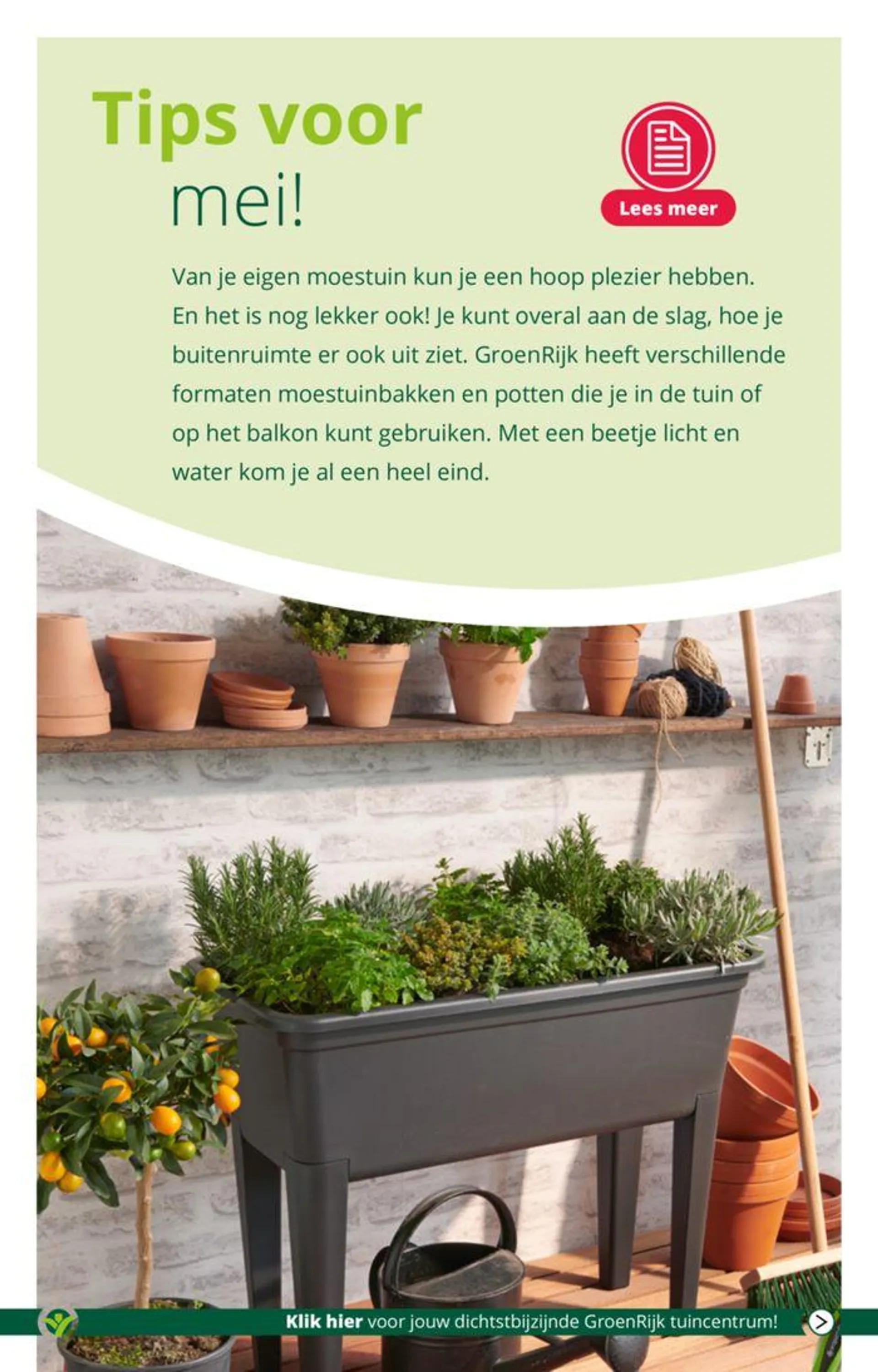 Genieten van groen op het terras van 1 mei tot 15 mei 2024 - Folder pagina 16