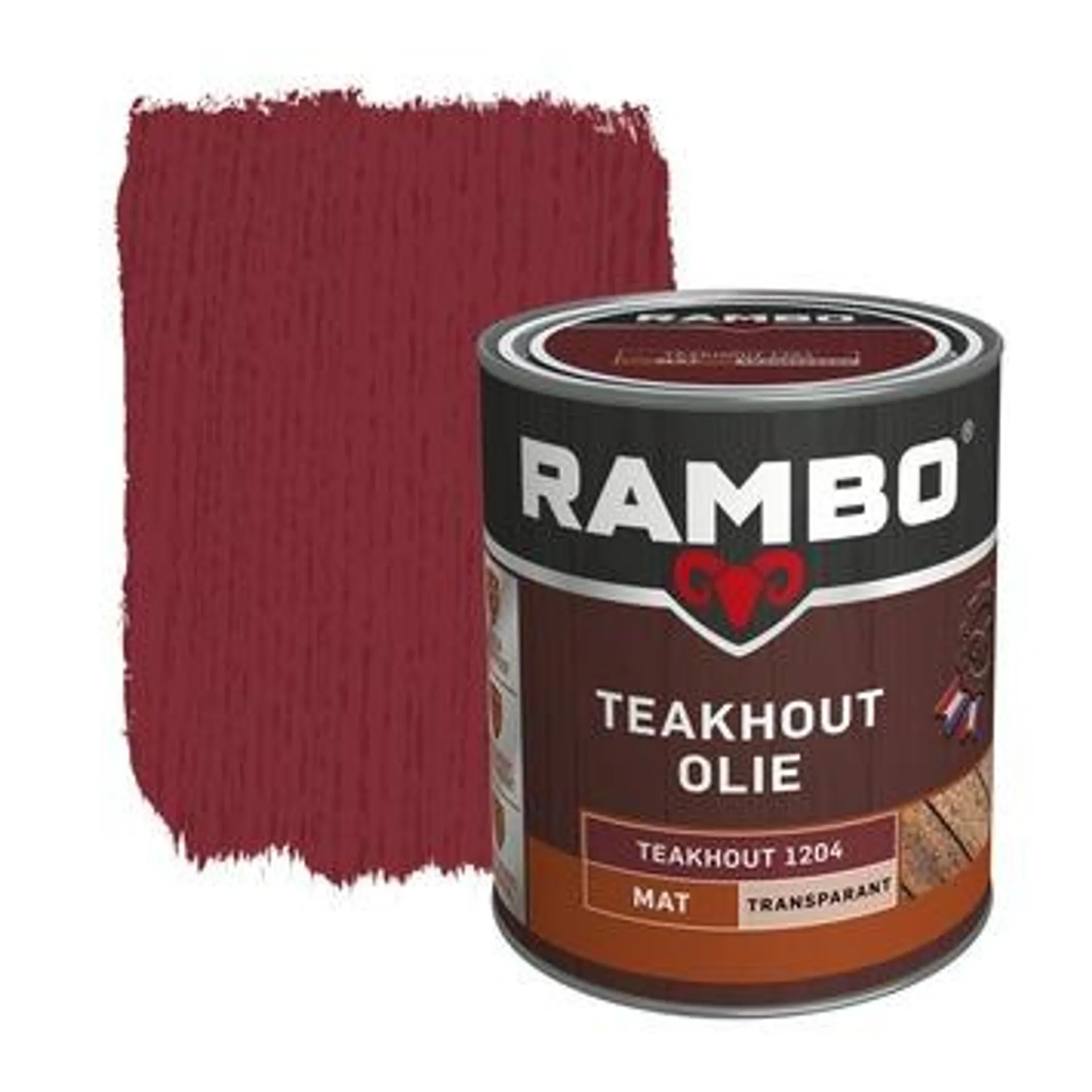 Rambo Teakhout olie transparant Teakhout mat 750 ml