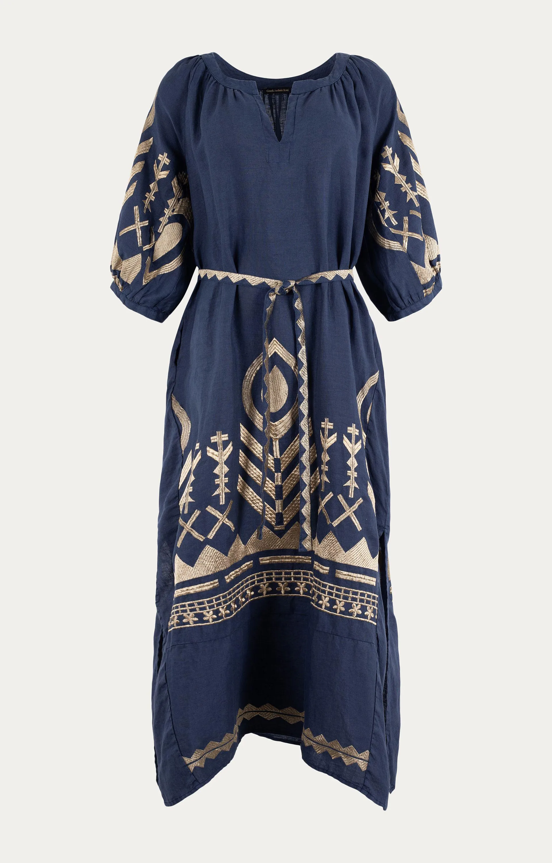 Greek Archaic Kori Dames Linnen jurk