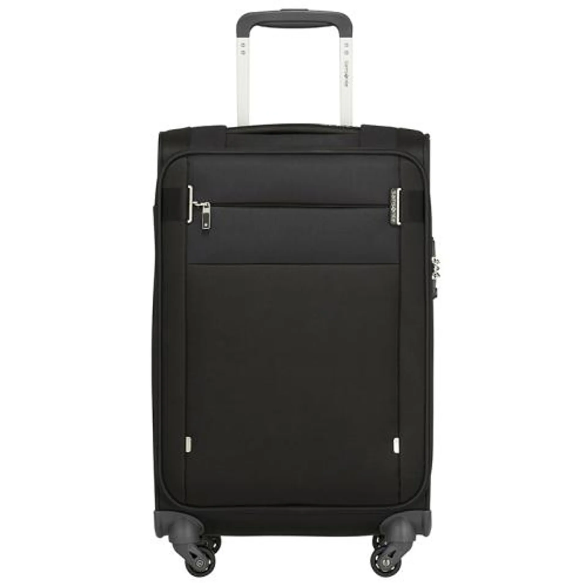 Zachte Handbagage Koffer / Trolley / Reiskoffer 55x35x20 cm Citybeat Zwart