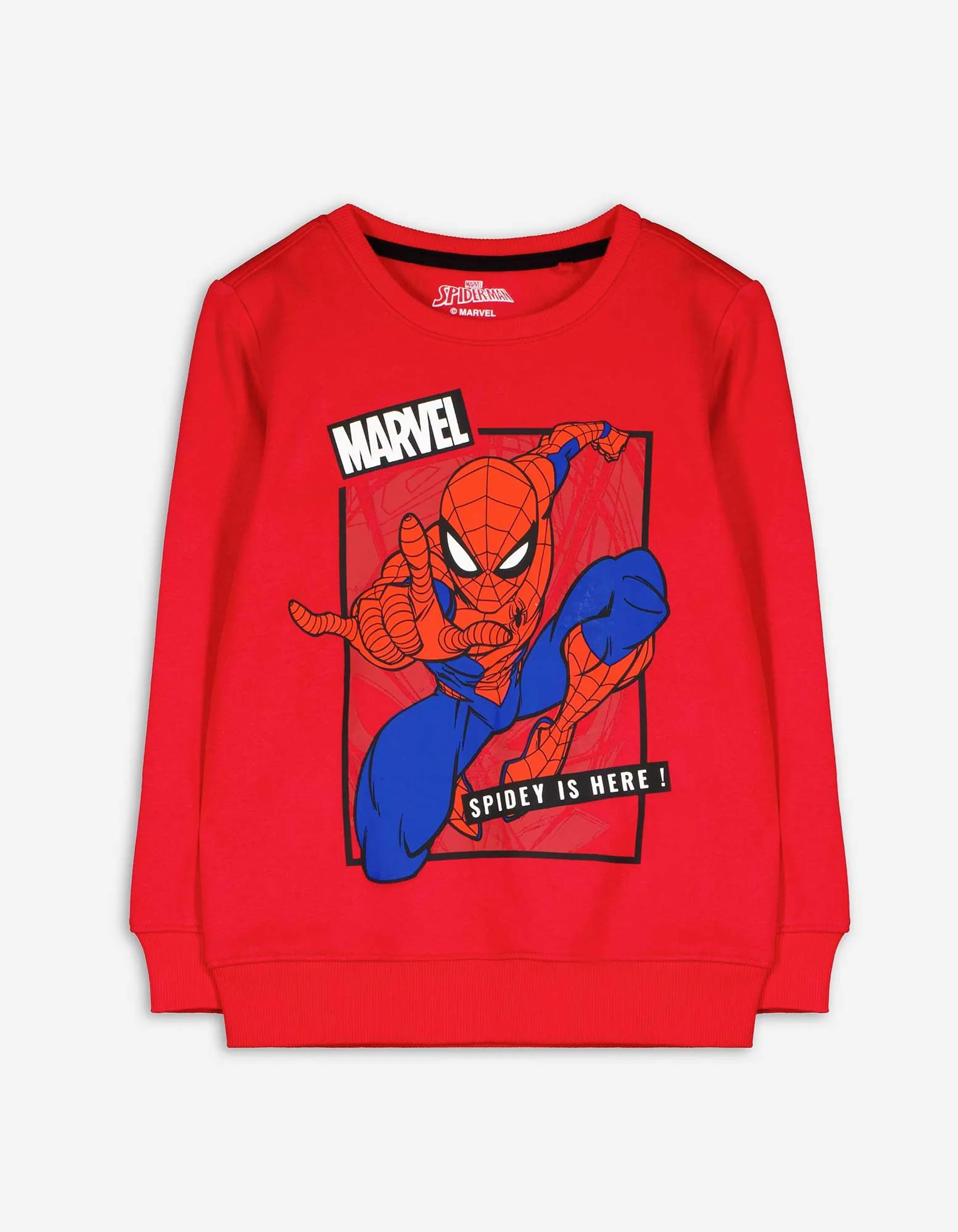 Sweatshirt - Spiderman - rood