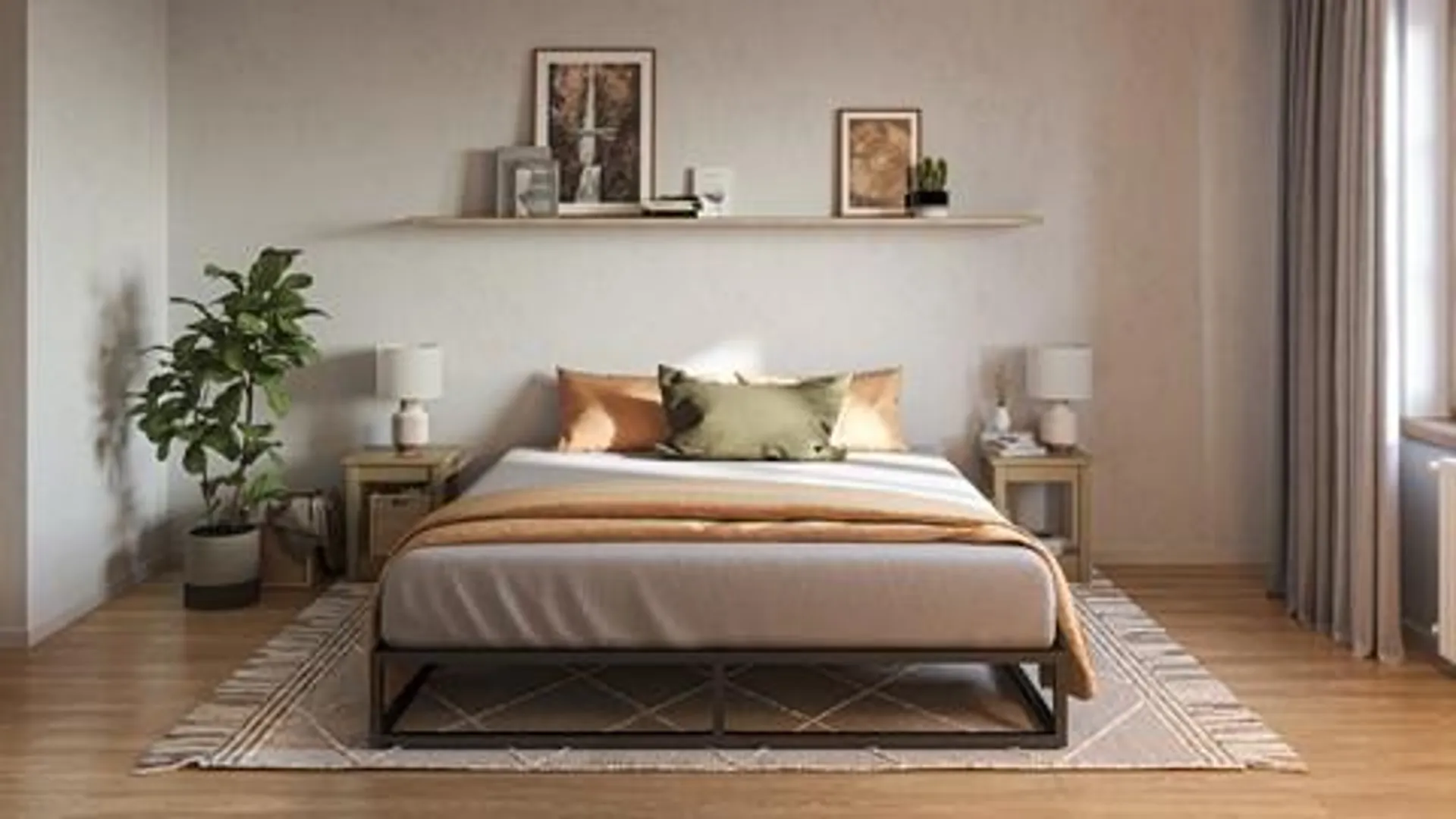 Emma Metal bed met Essential matras