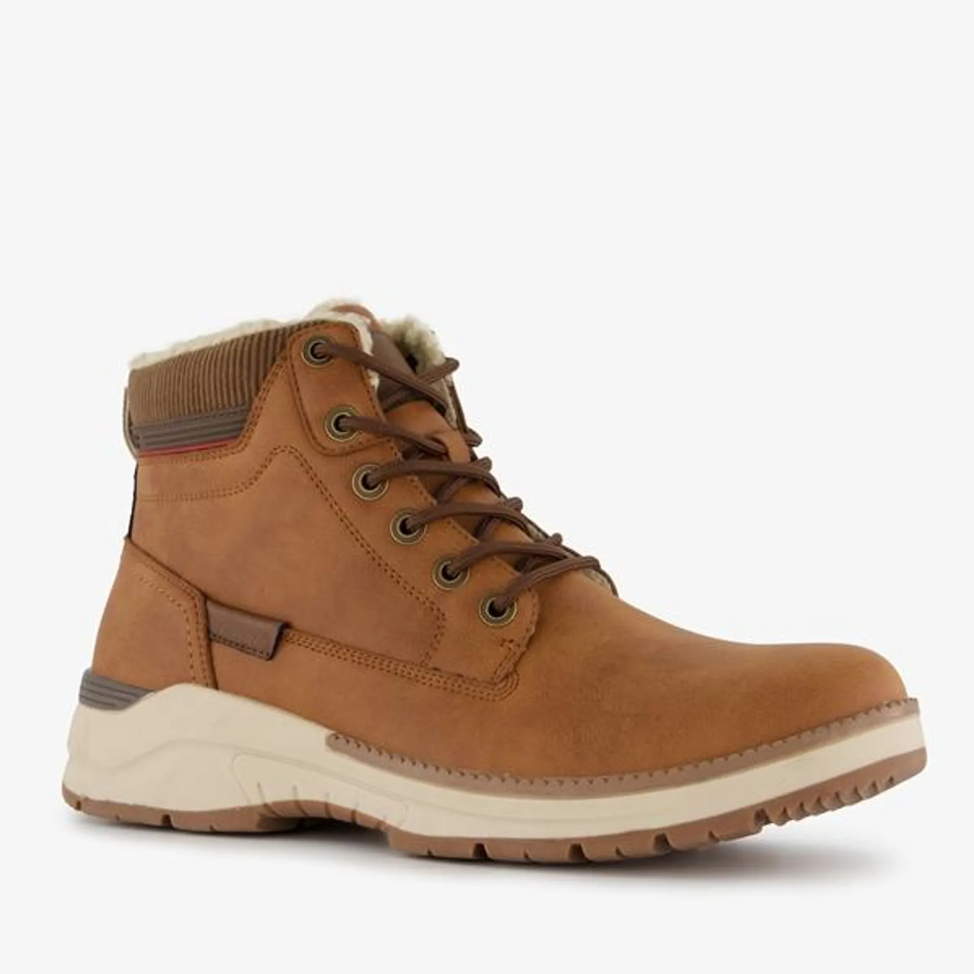 Blue Box heren veterboots cognac