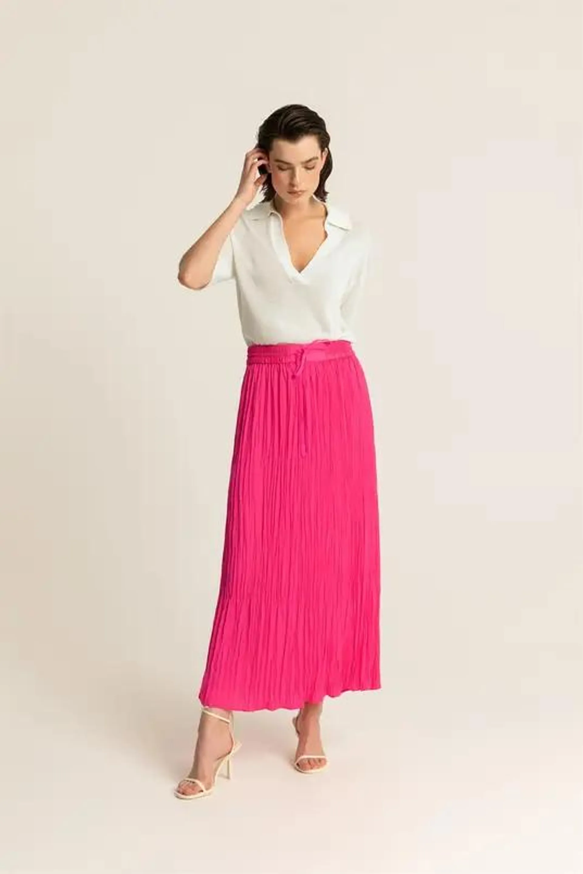 Crinkle maxi rok