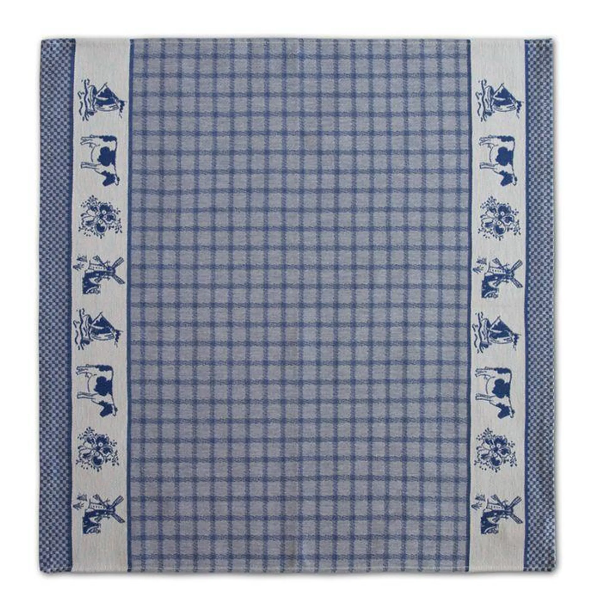 DDDDD Theedoek Dutchie 60x65cm - blue - set van 6