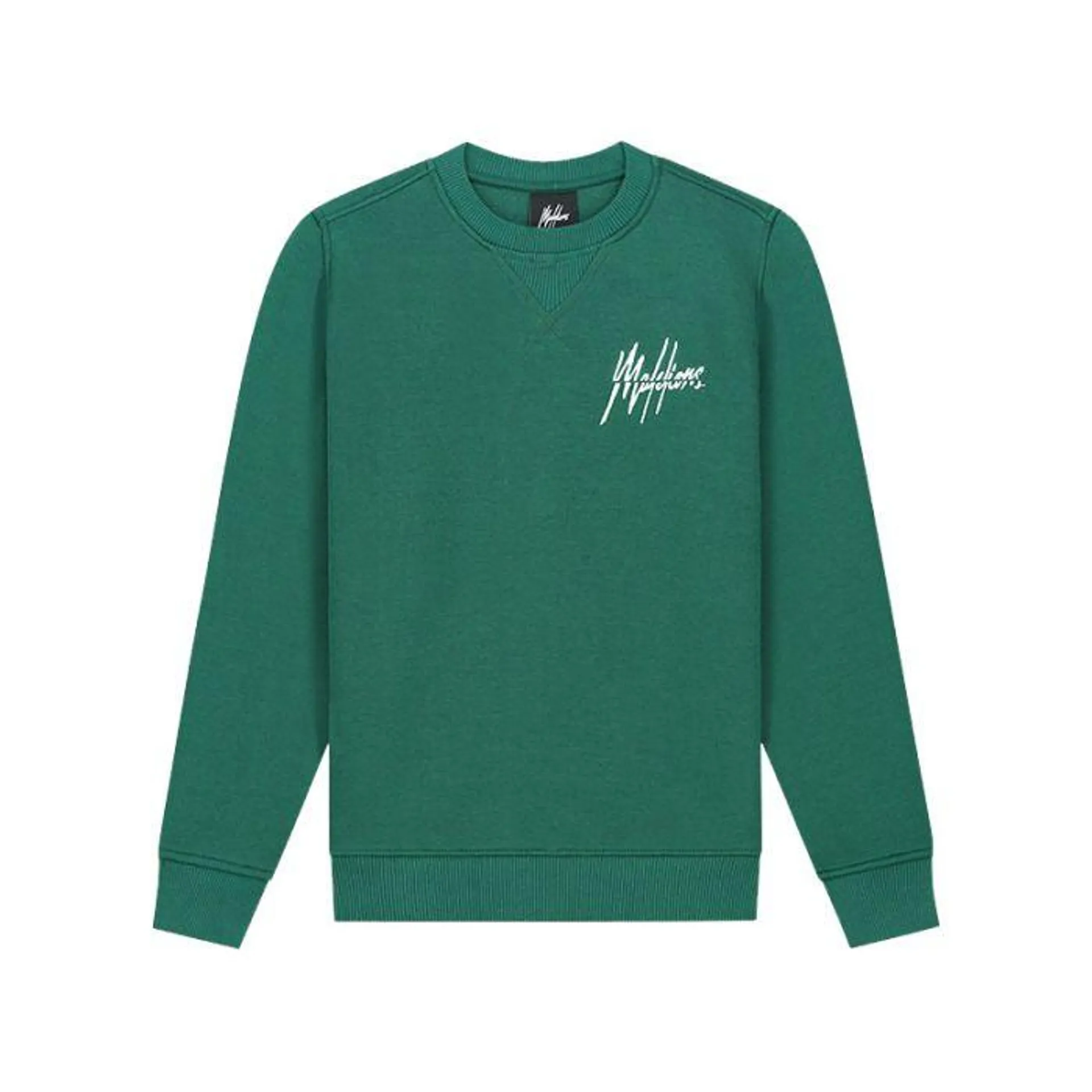 Split sweater junior dark green mint