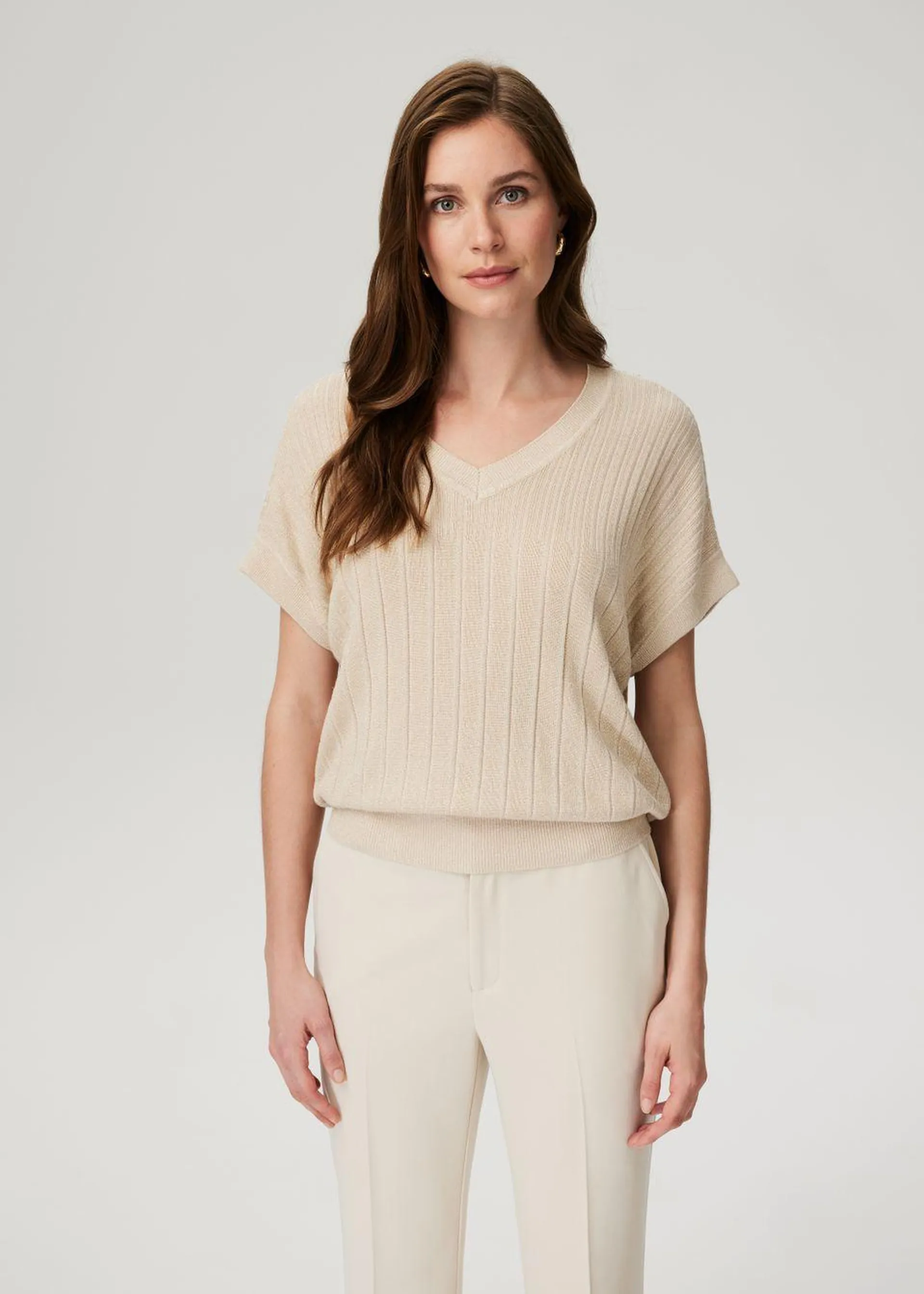 Lurex V-Neck Pull