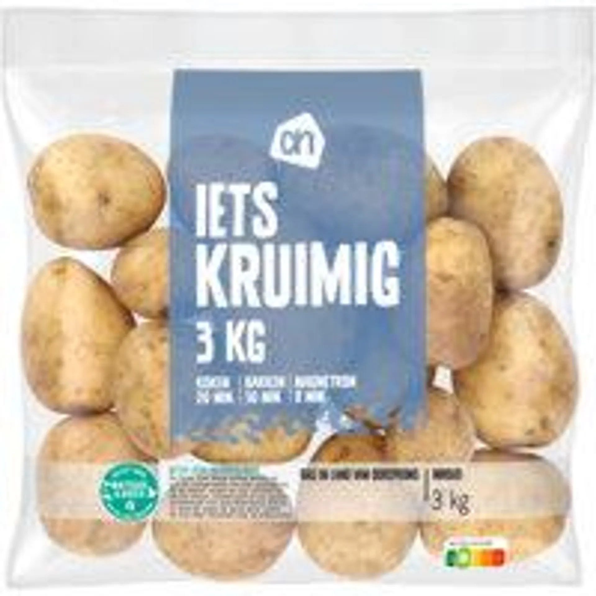 Aardappel iets kruimig - met schil