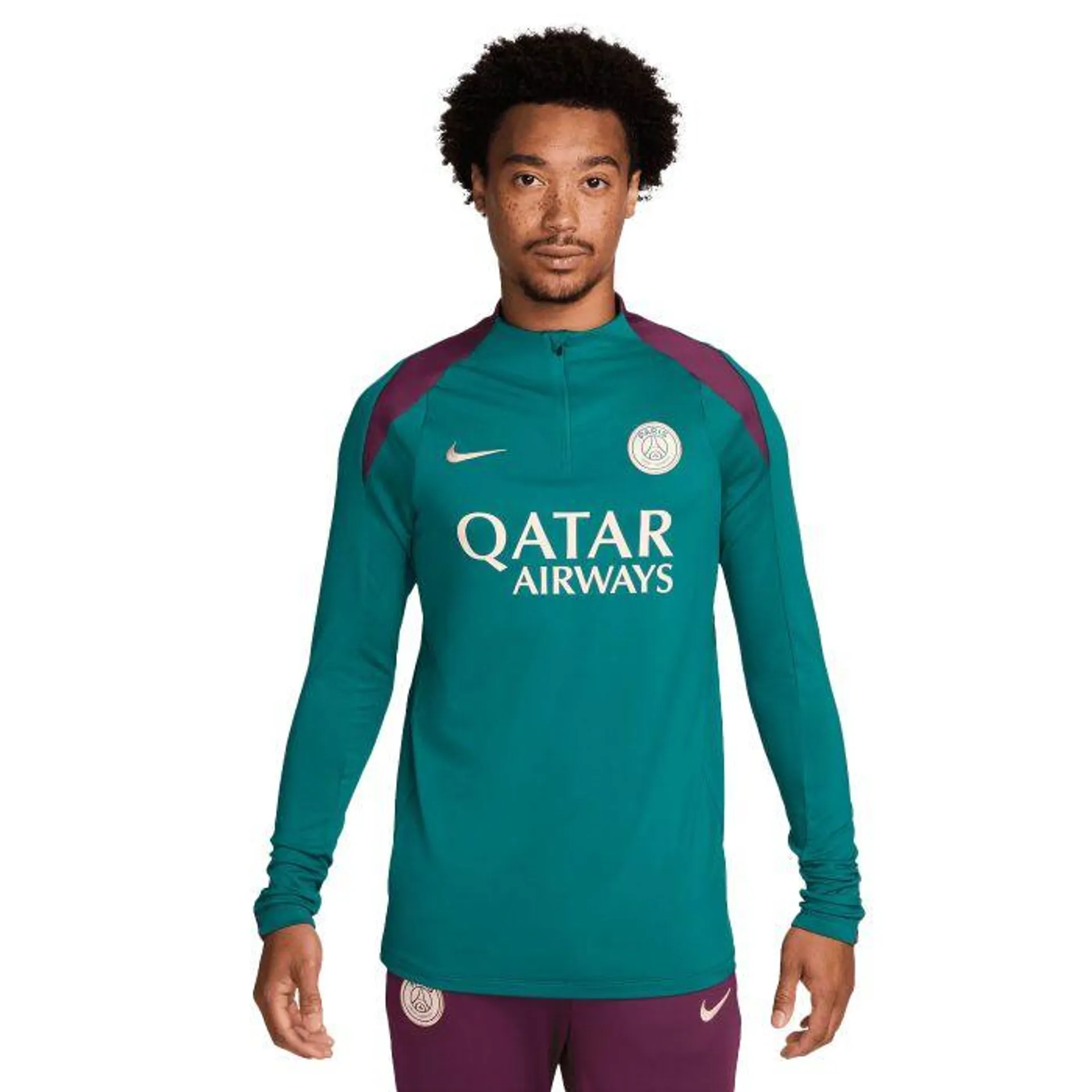 Paris Saint-Germain Strike Dri-FIT trainingsshirt heren geode teal bordeaux guava ice