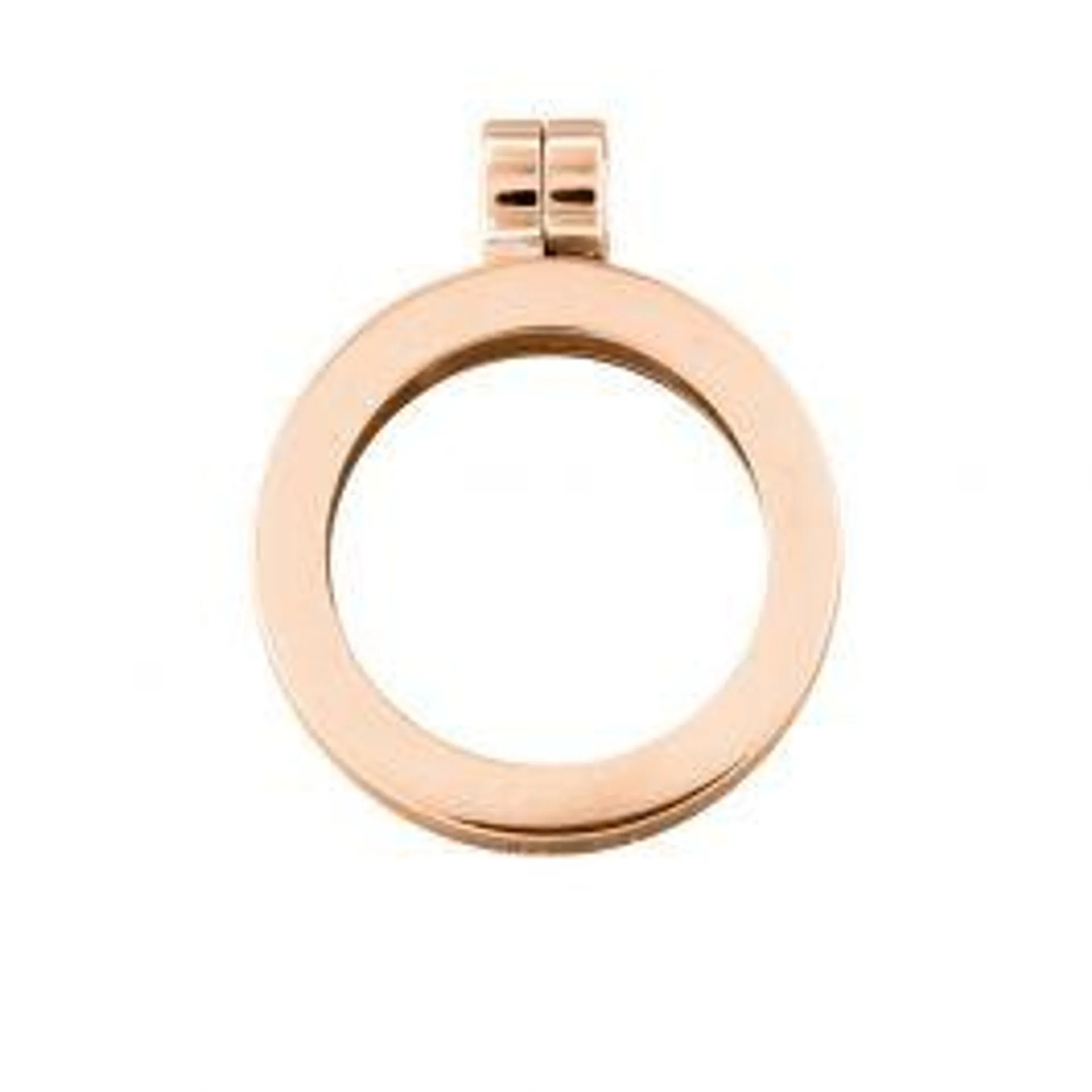 Mezza (24mm) medaillon invisible hinge 925/rosegold-plated