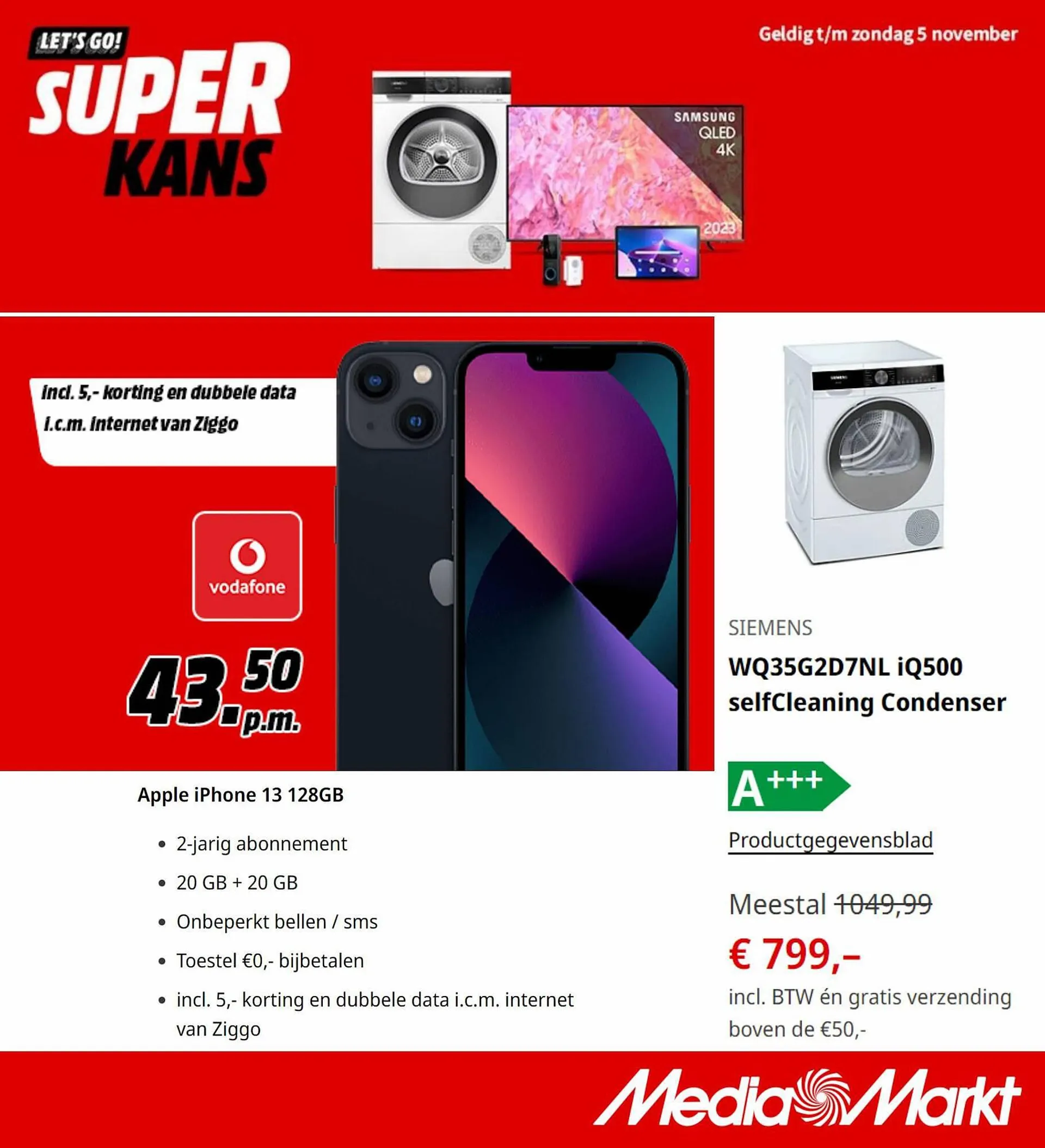 MediaMarkt folder van 30 oktober tot 5 november 2023 - Folder pagina 1