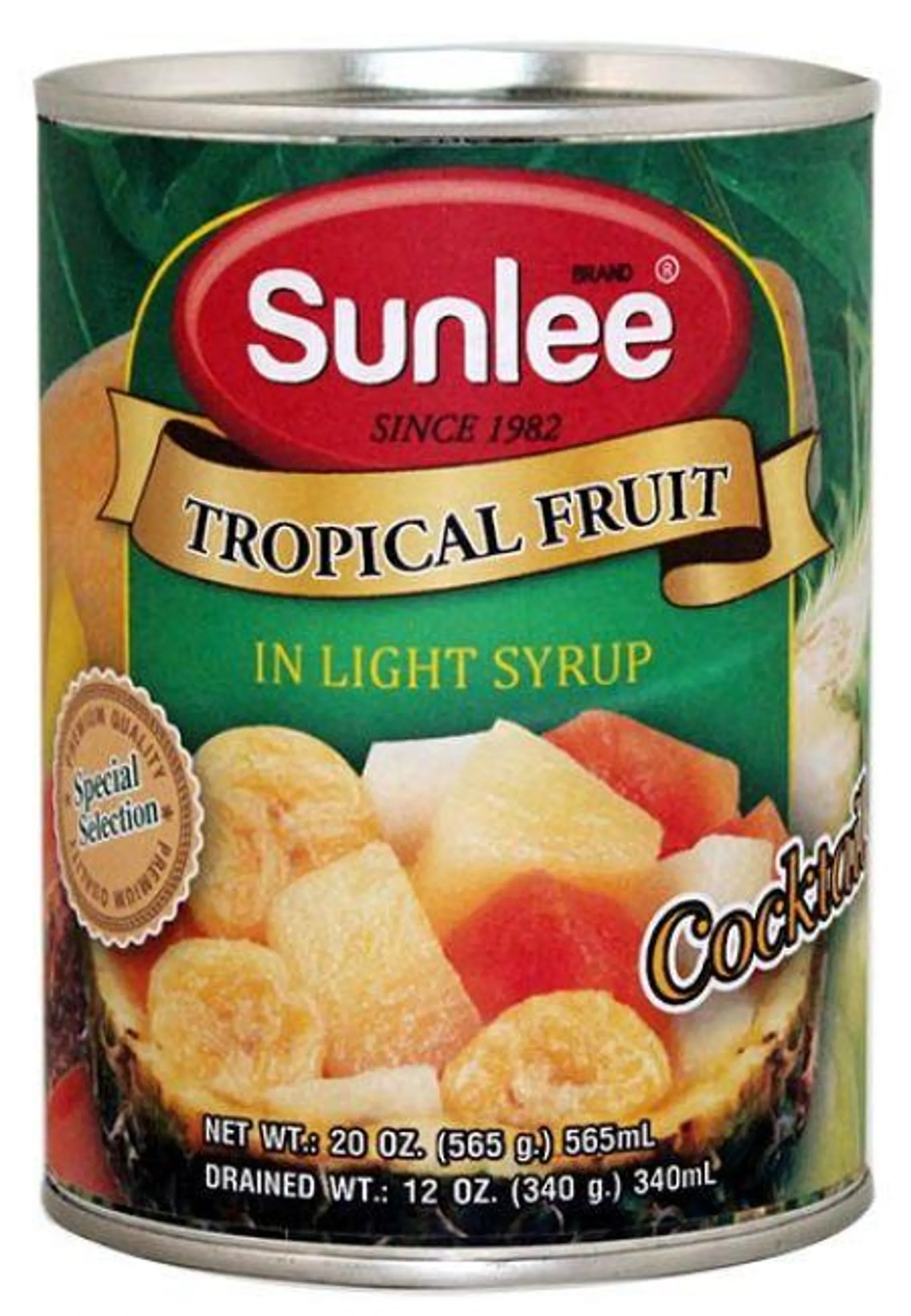 Sunlee Tropische Fruitsalade op Lichte Siroop 565g