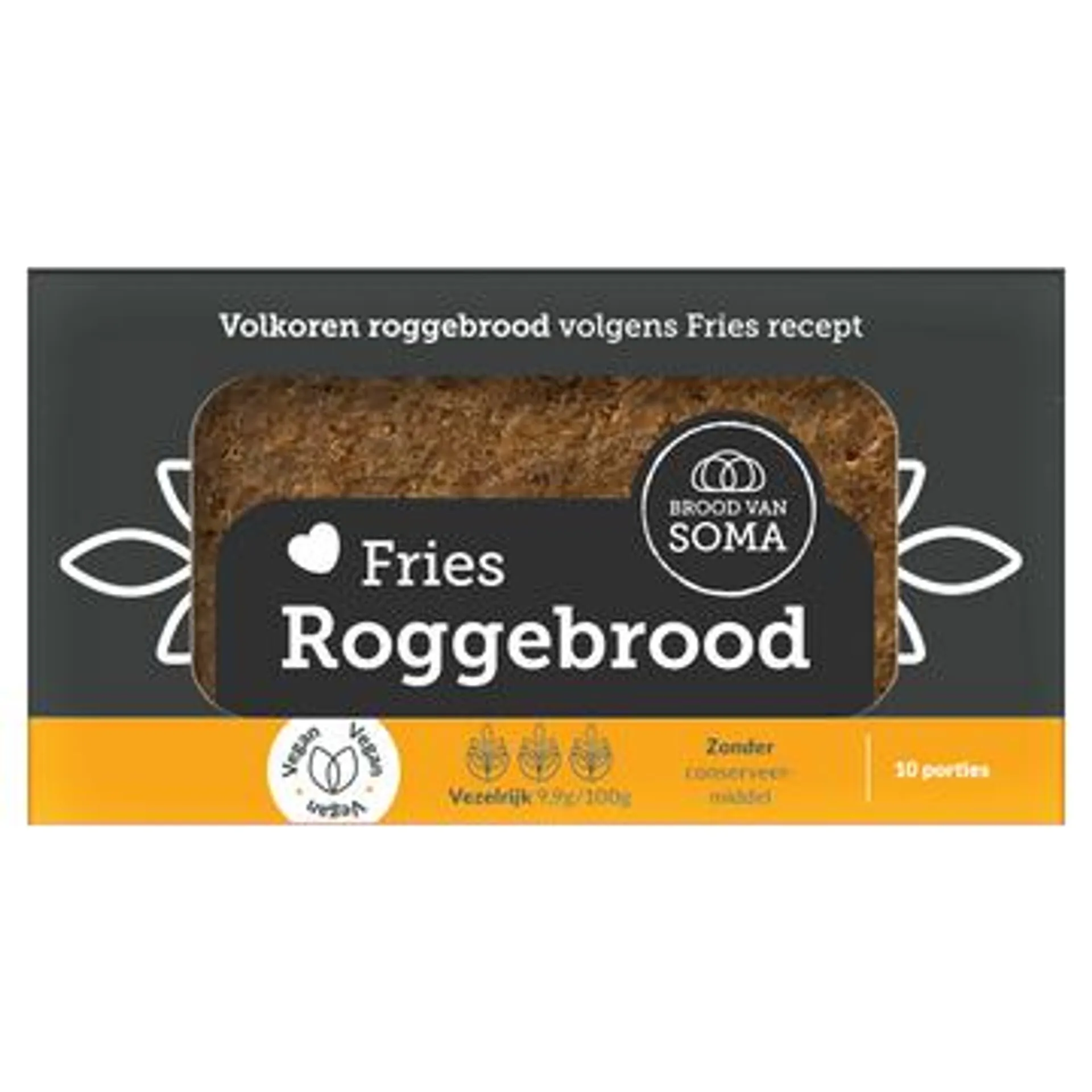 Brood van Soma Fries Roggebrood 10 x 50g