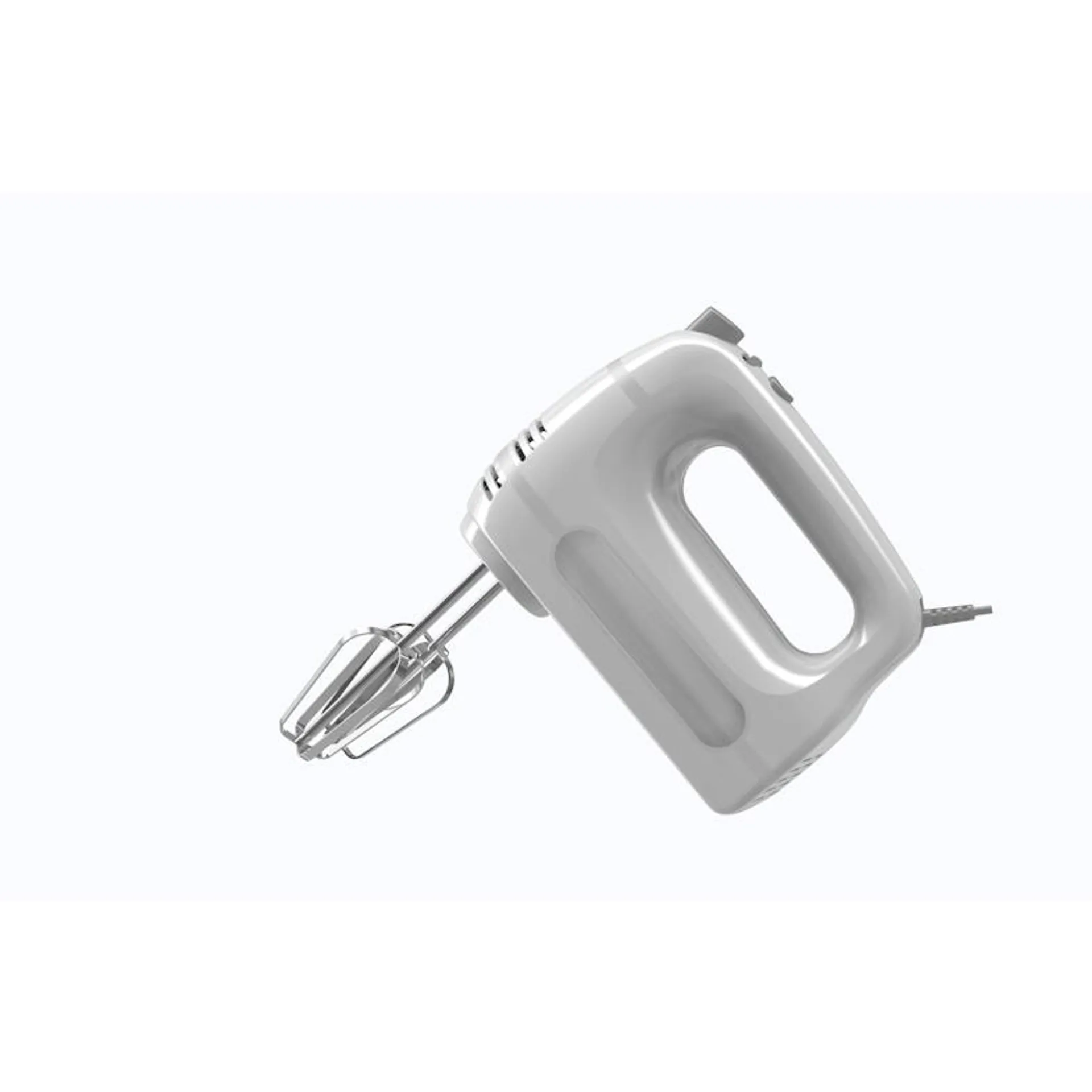 aro Handmixer HM3019N, 6 standen, turbofunctie, 300 W, roestvrij staal, 19 x 8,4 x 15 cm, wit en grijs