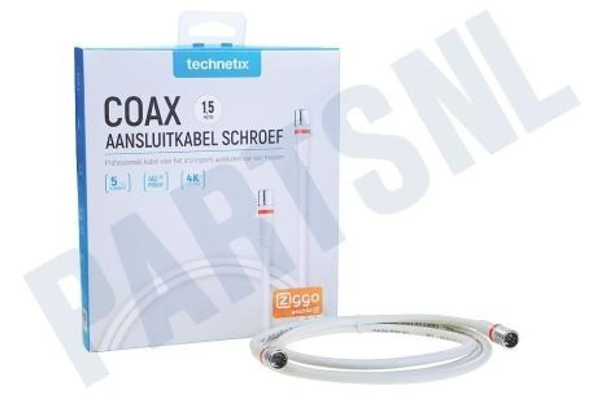 11200490 Coax Aansluitkabel Schroef 1,5 meter