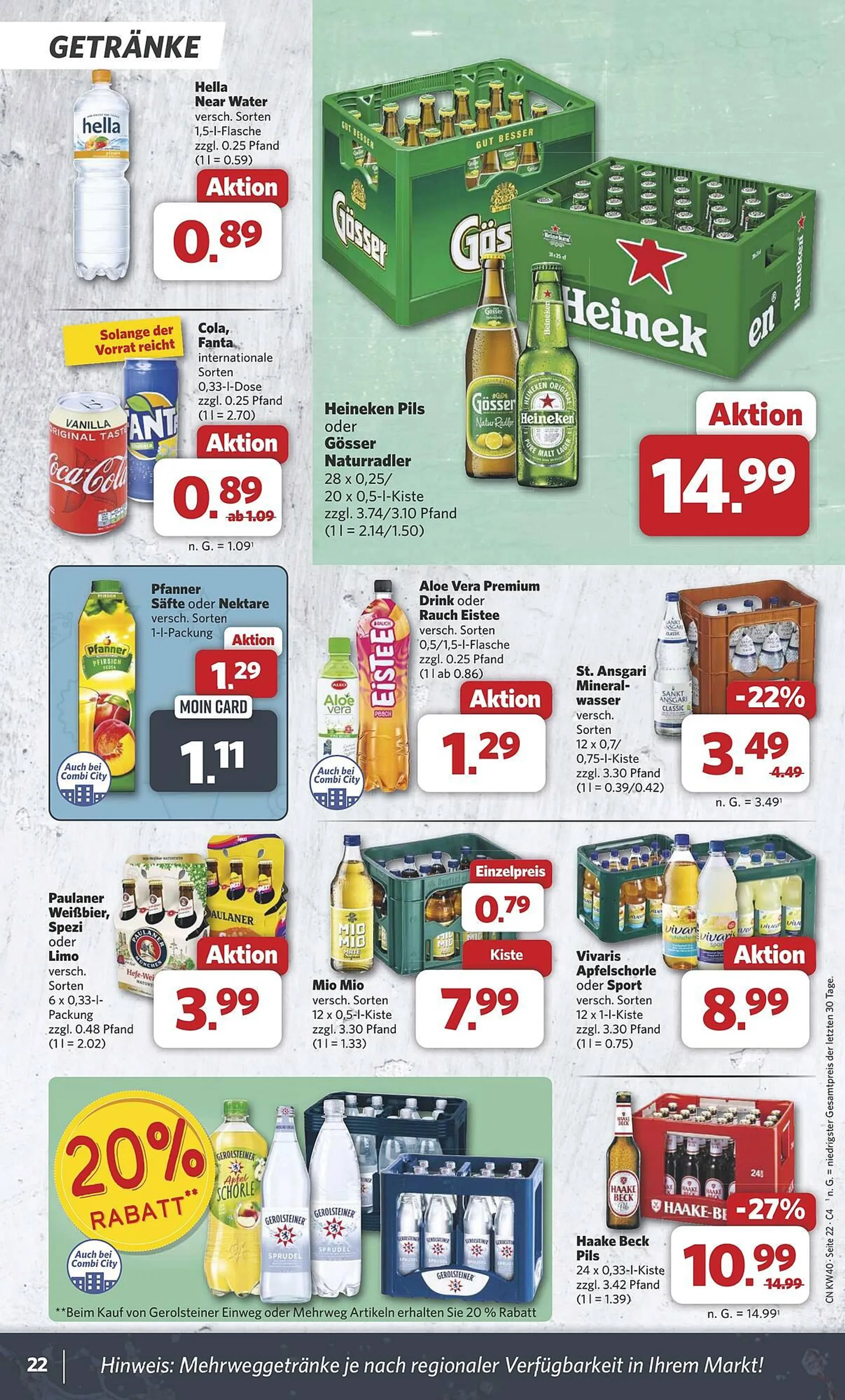 Combi Markt DE folder van 30 september tot 5 oktober 2024 - Folder pagina 22