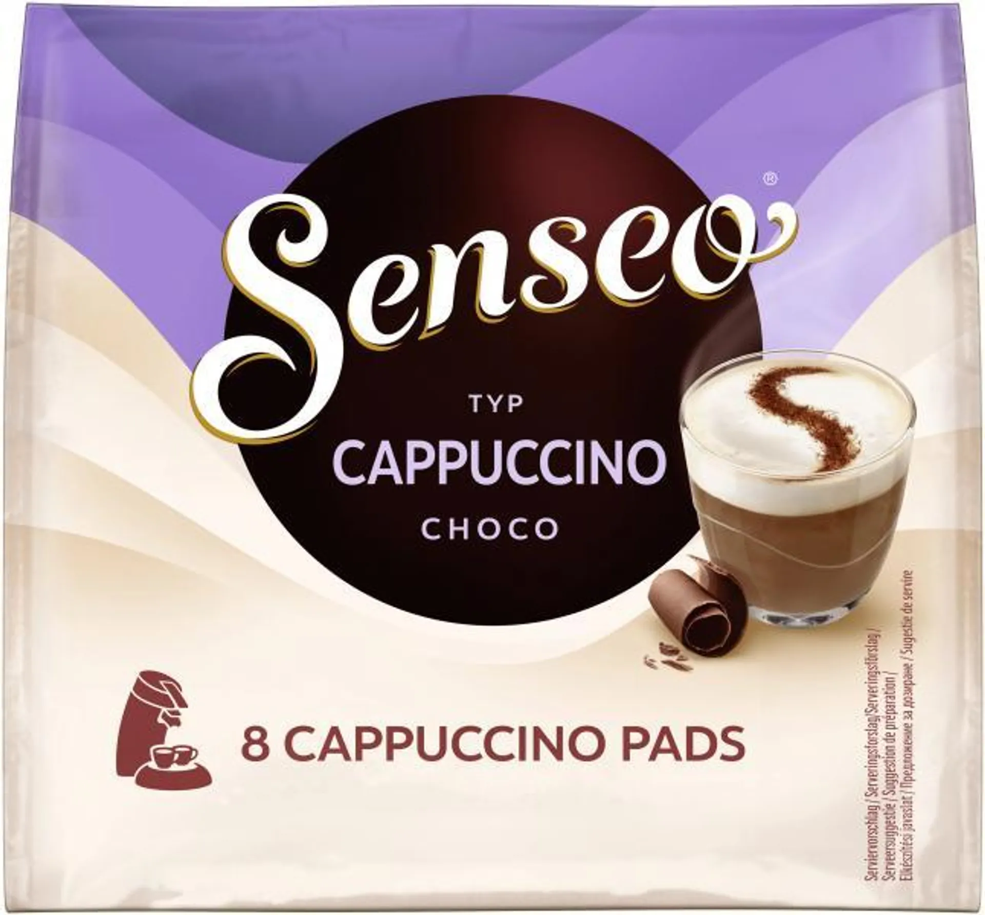 Senseo Pads Cappuccino Choco, 8 Kaffeepads 92 g