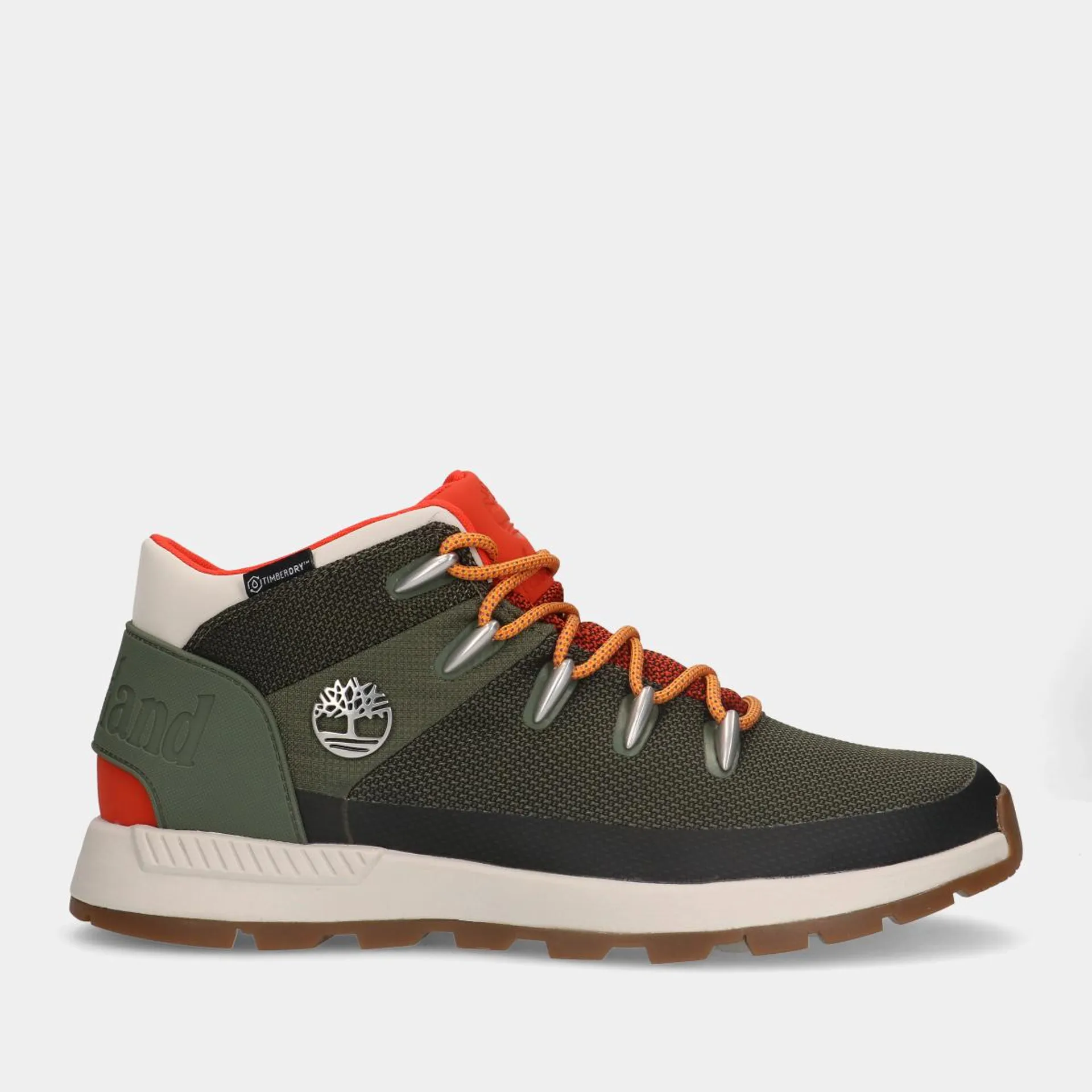 Timberland Sprint Trekker Waterproof Mid Groene Sneakers