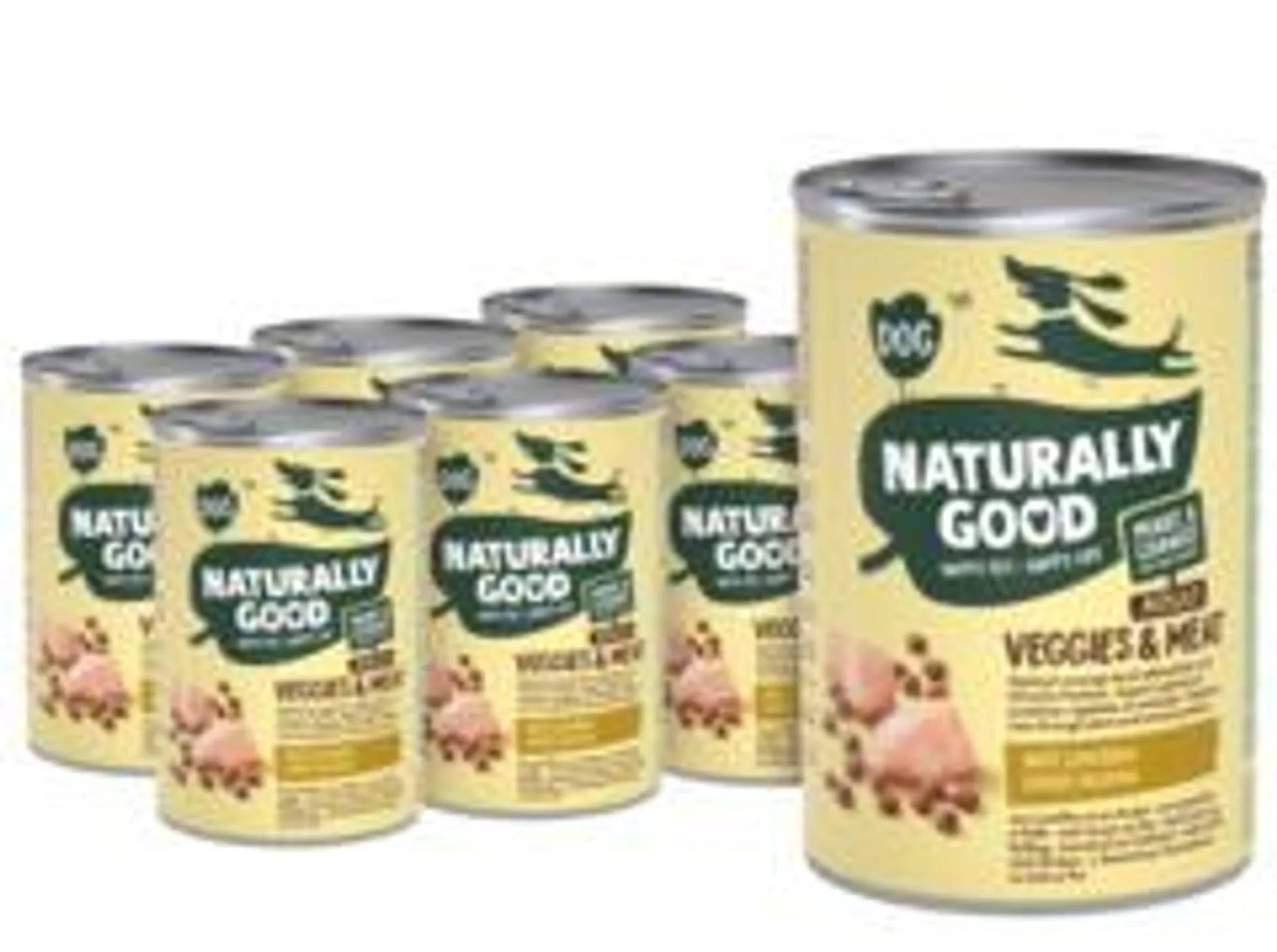 6 blikken Naturally Good Hondenvoer Junior 400g