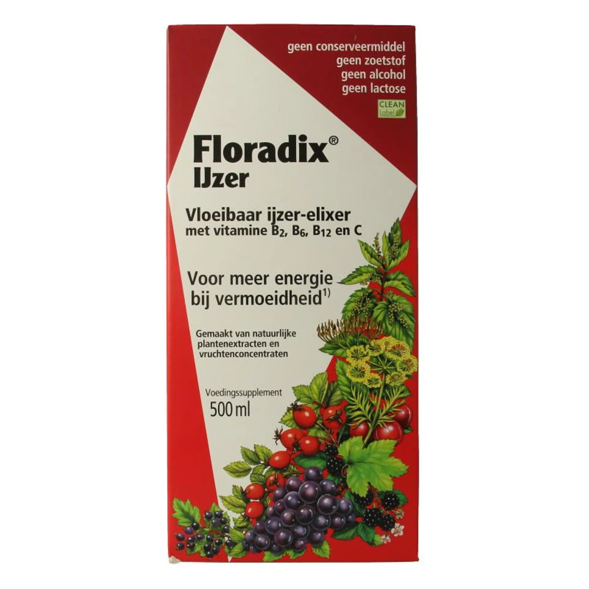 Salus Floradix ijzer elixer 500 milliliter