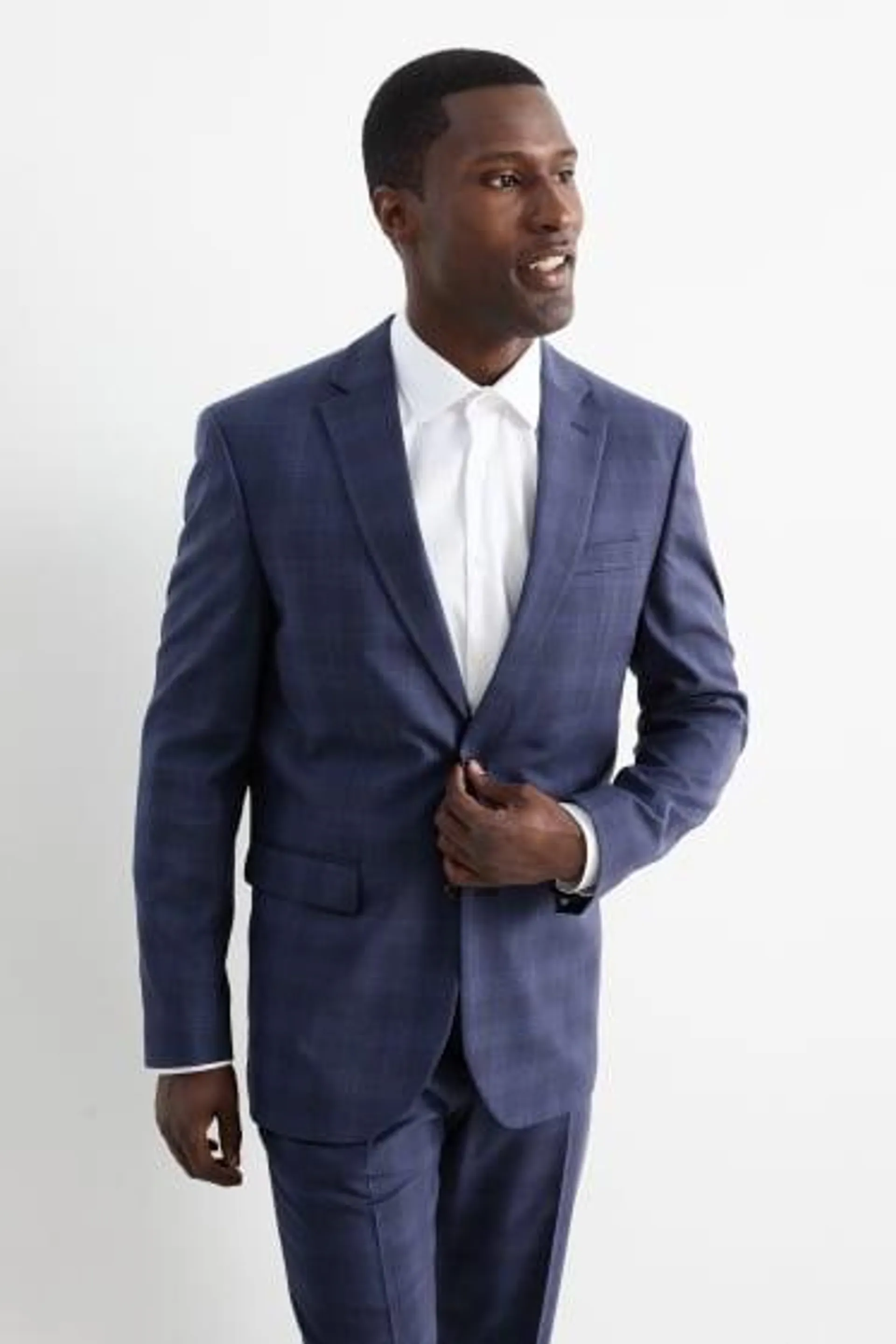 Mix-and-match tailored jacket - regular fit - Flex - check