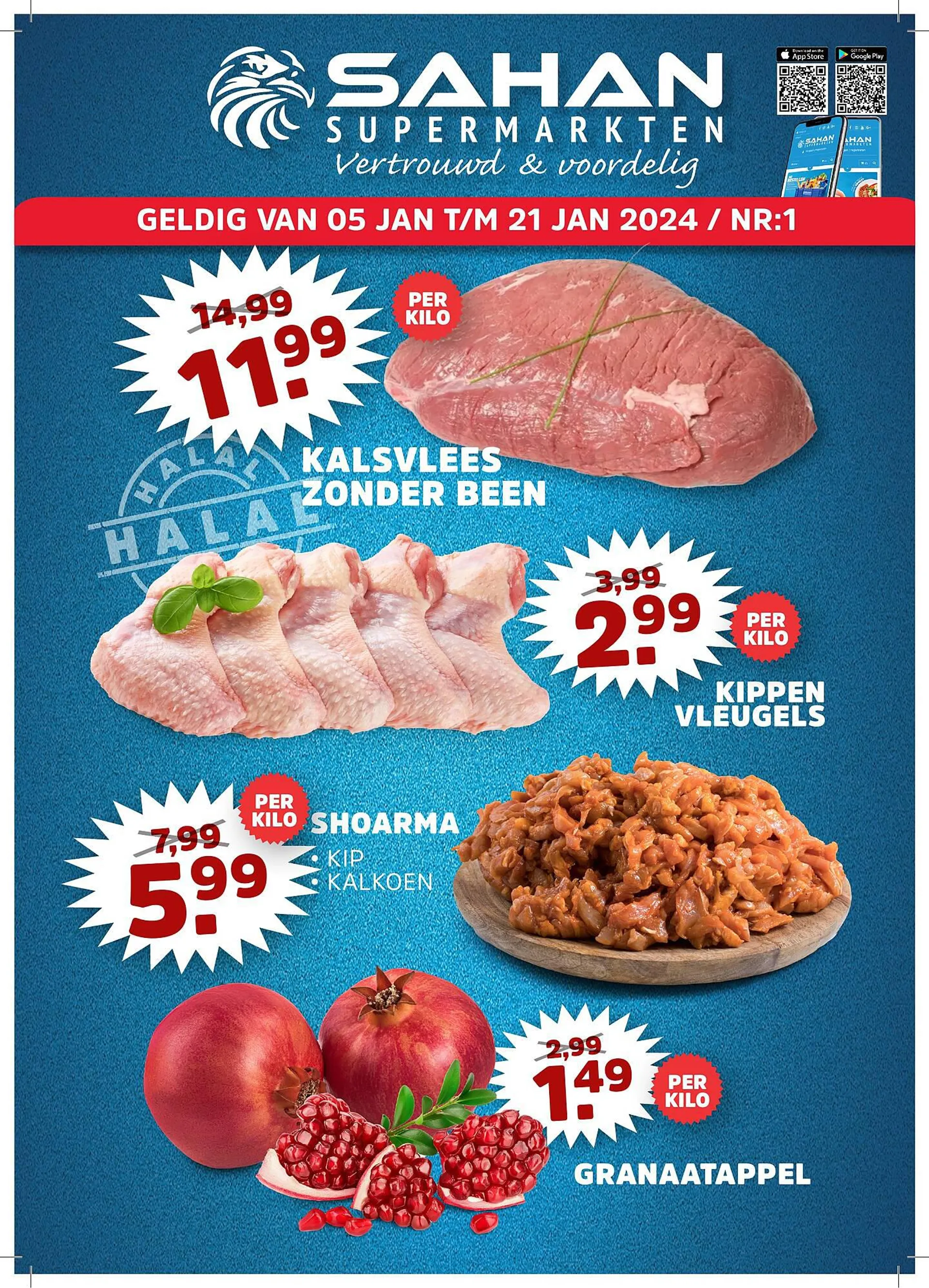 Sahan Supermarkten folder van 5 januari tot 21 januari 2024 - Folder pagina 
