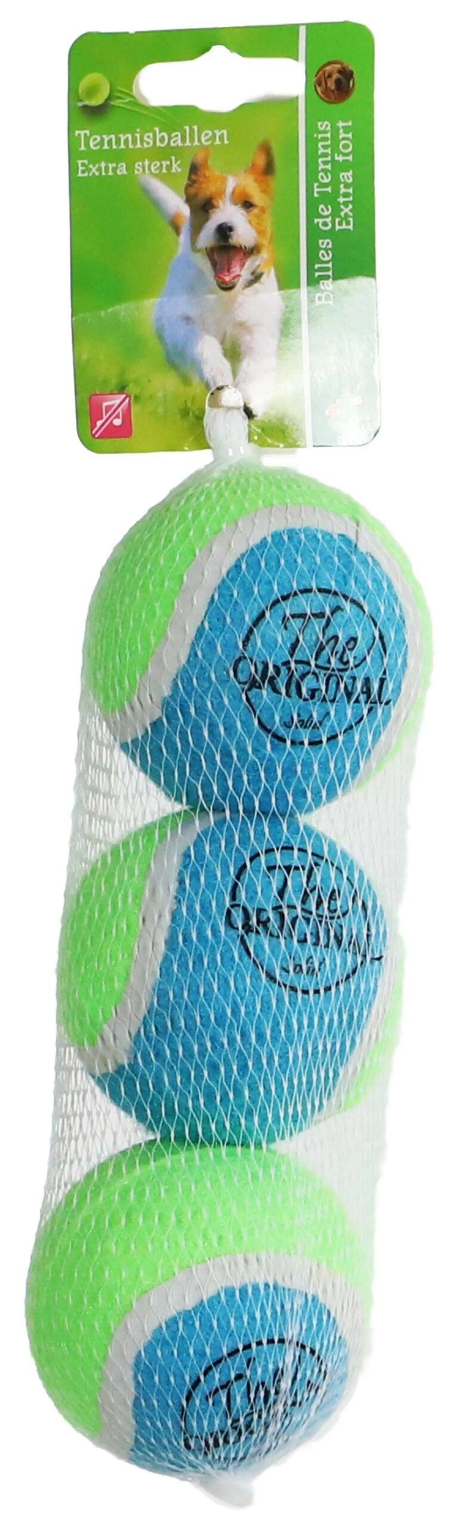 BOON Tennisbal solid m blw/grn net a 3