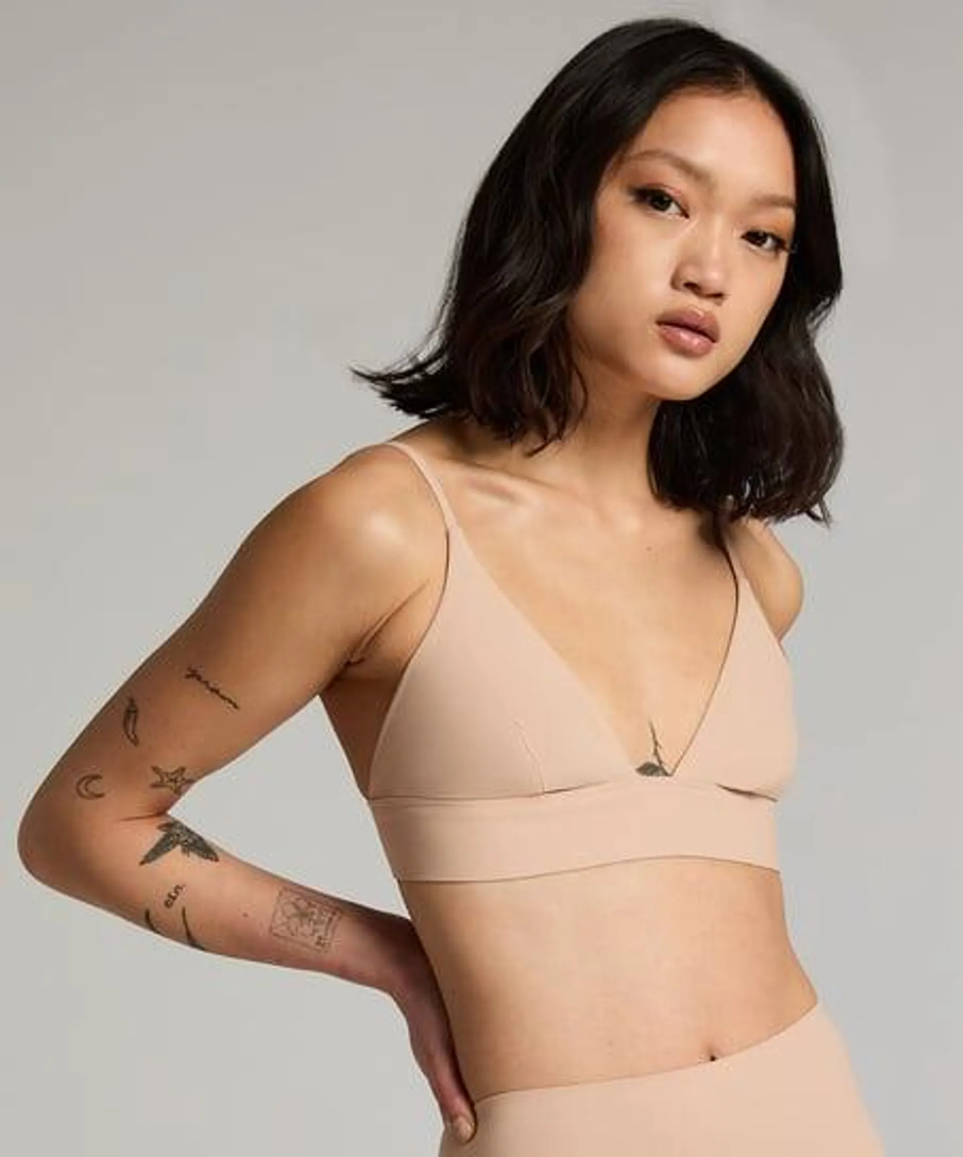 Triangel bralette Smooth - Beige