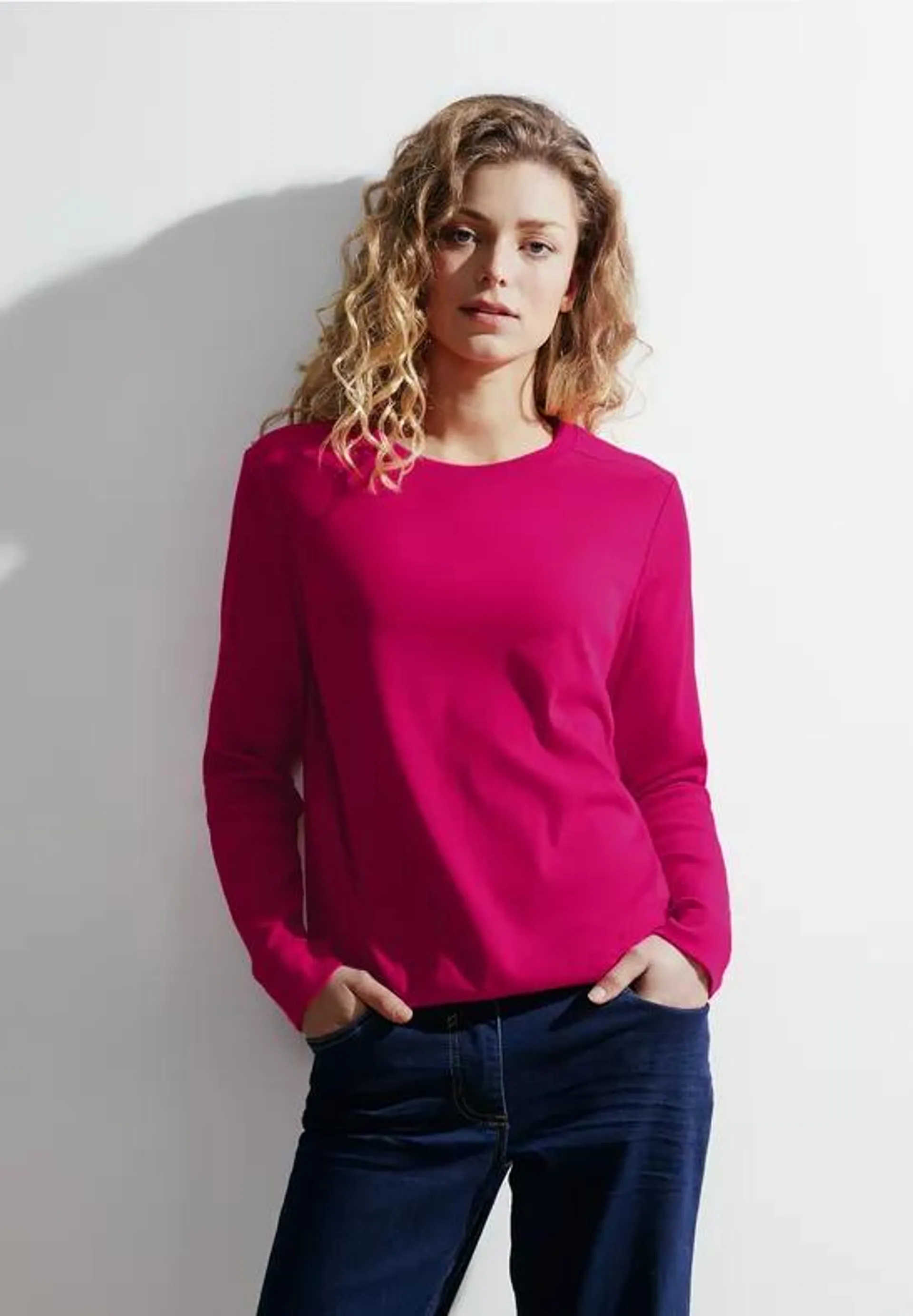 Basic shirt met lange mouwen