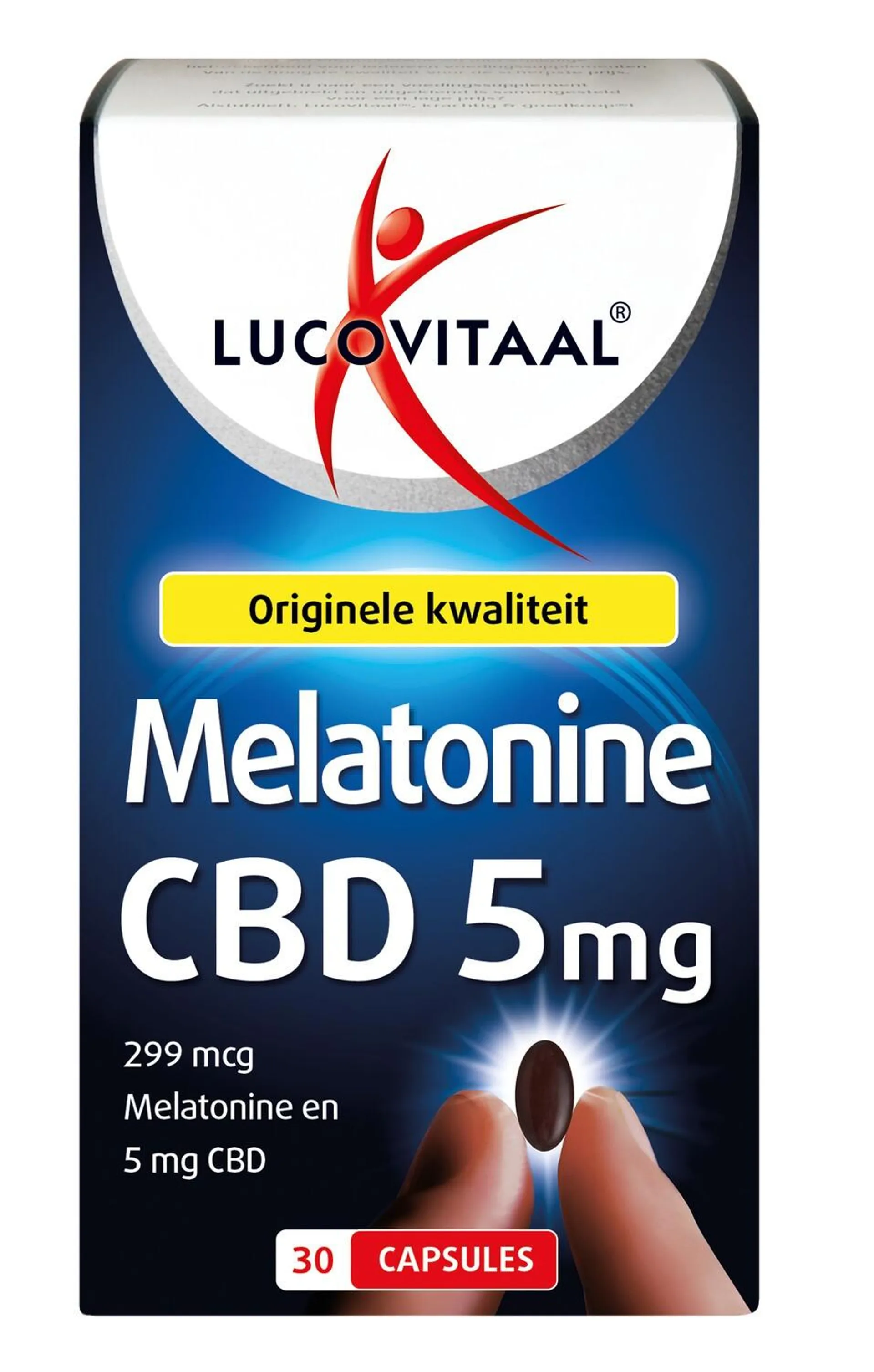 Lucovitaal Melatonine CBD 5mg 30 capsules