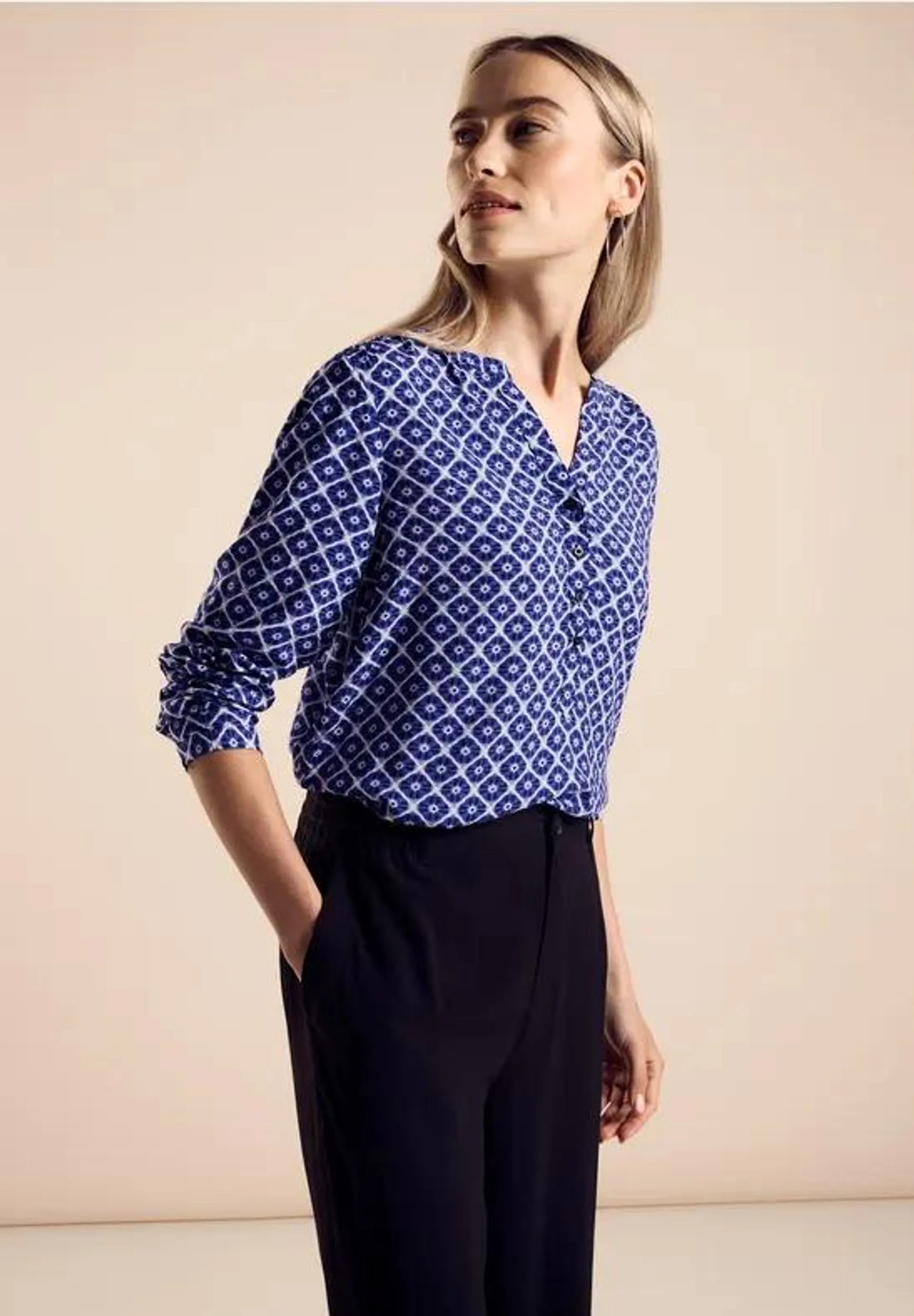 Viscose blouse met print