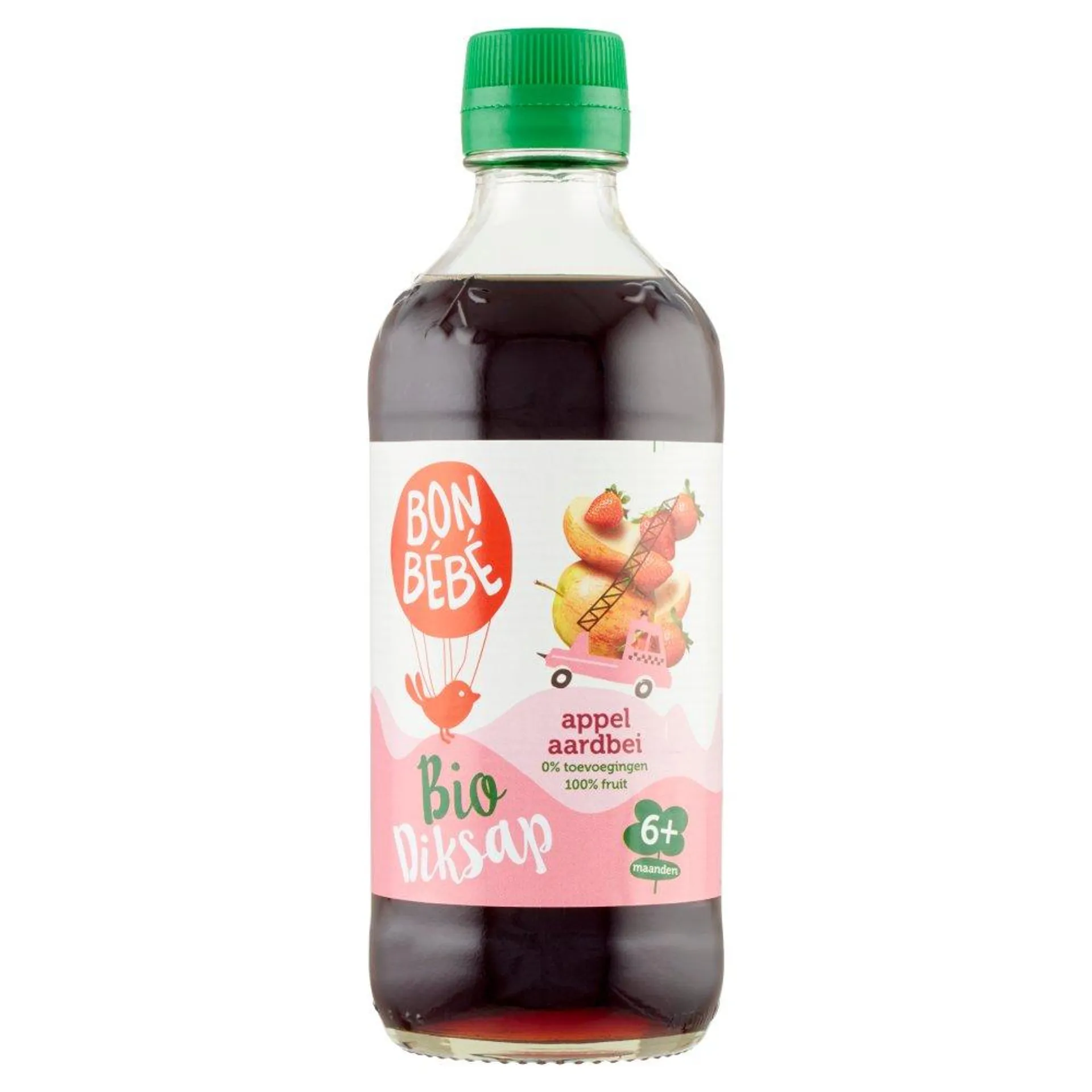 Bonbébé Bio Diksap Appel Aardbei 6+ Maanden 400 ml