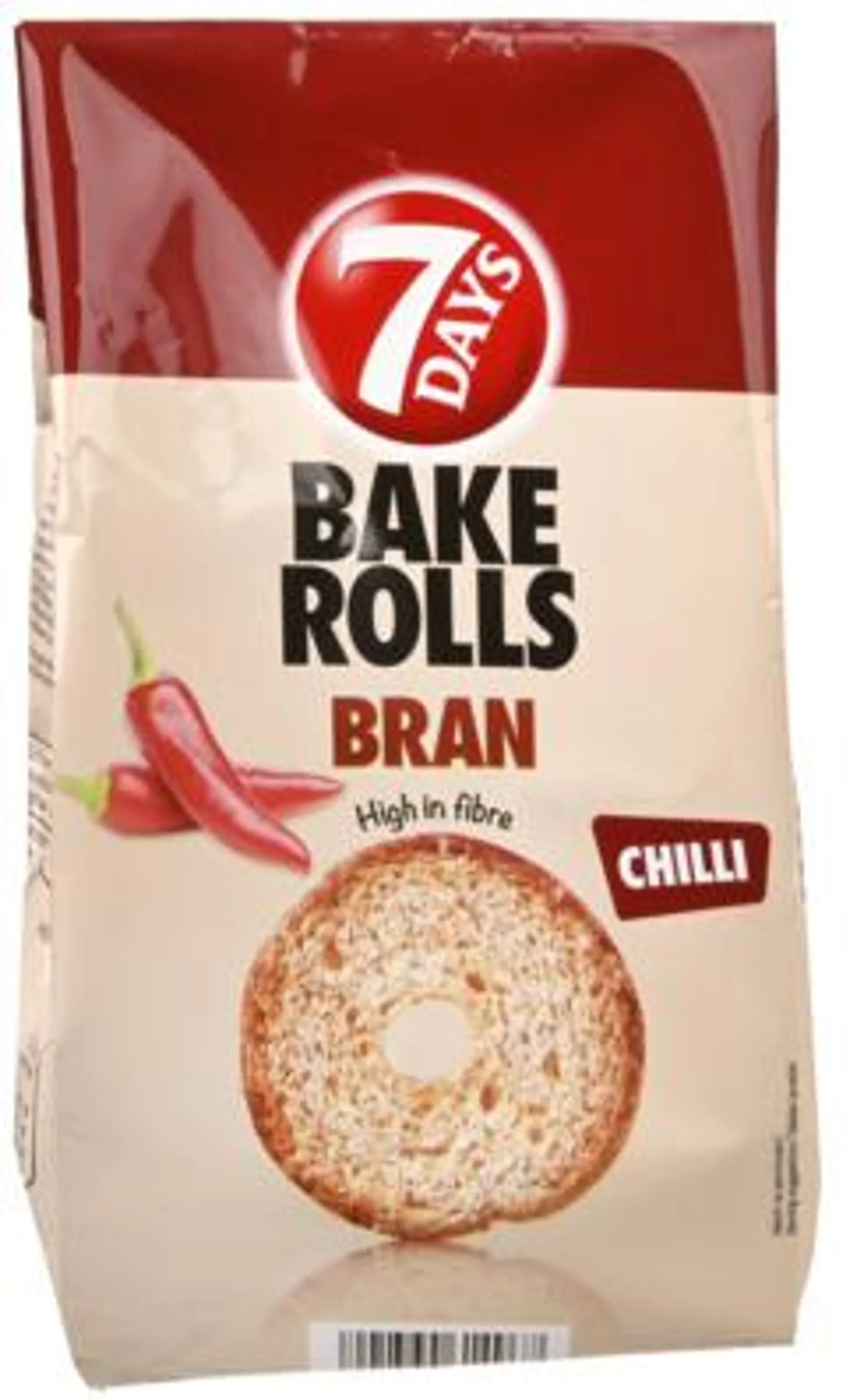 2 zakken 7Days Bake Rolls Chilli 80g