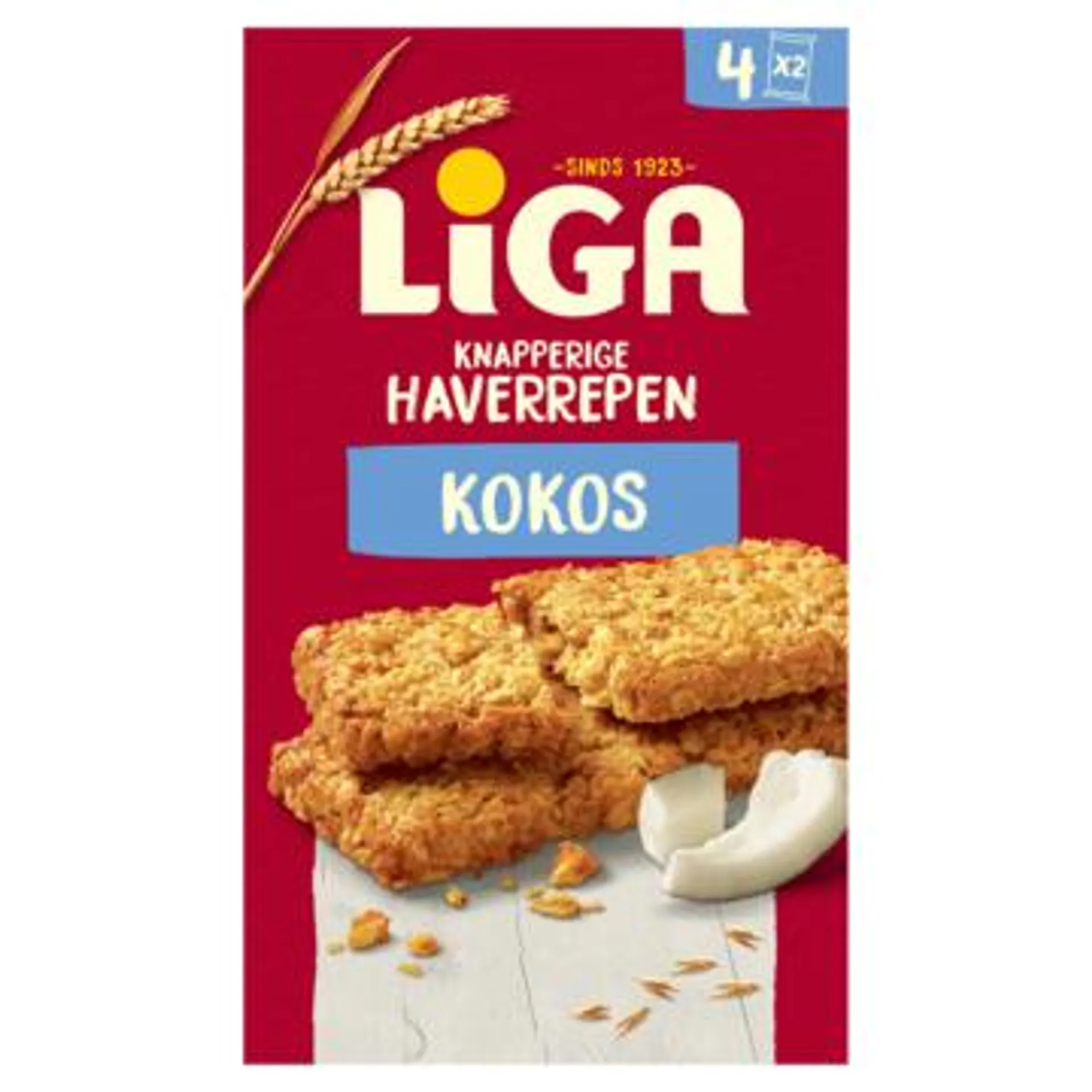 LiGA Knapperige Haverrepen Kokos 168g