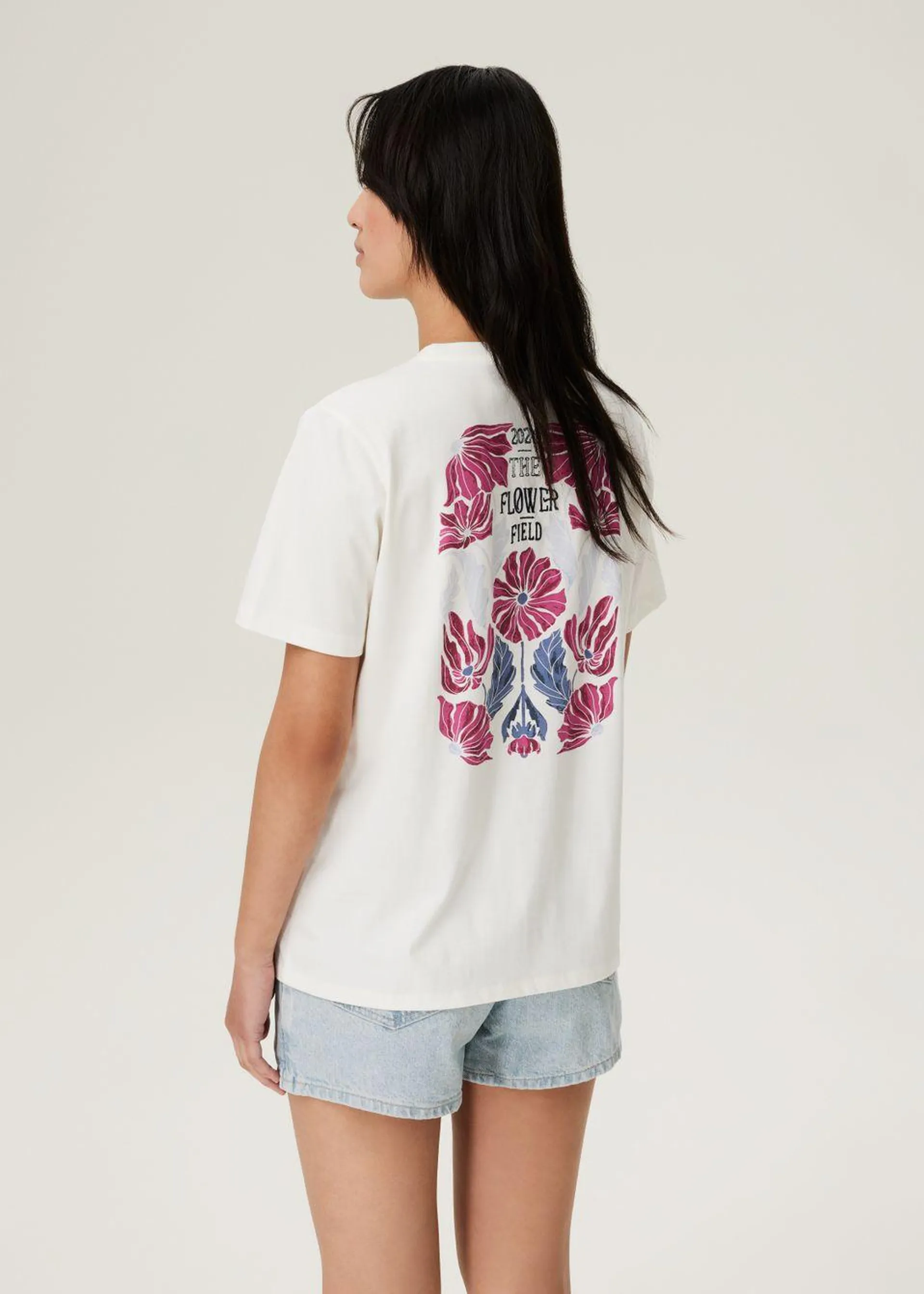 Floral Back Tee