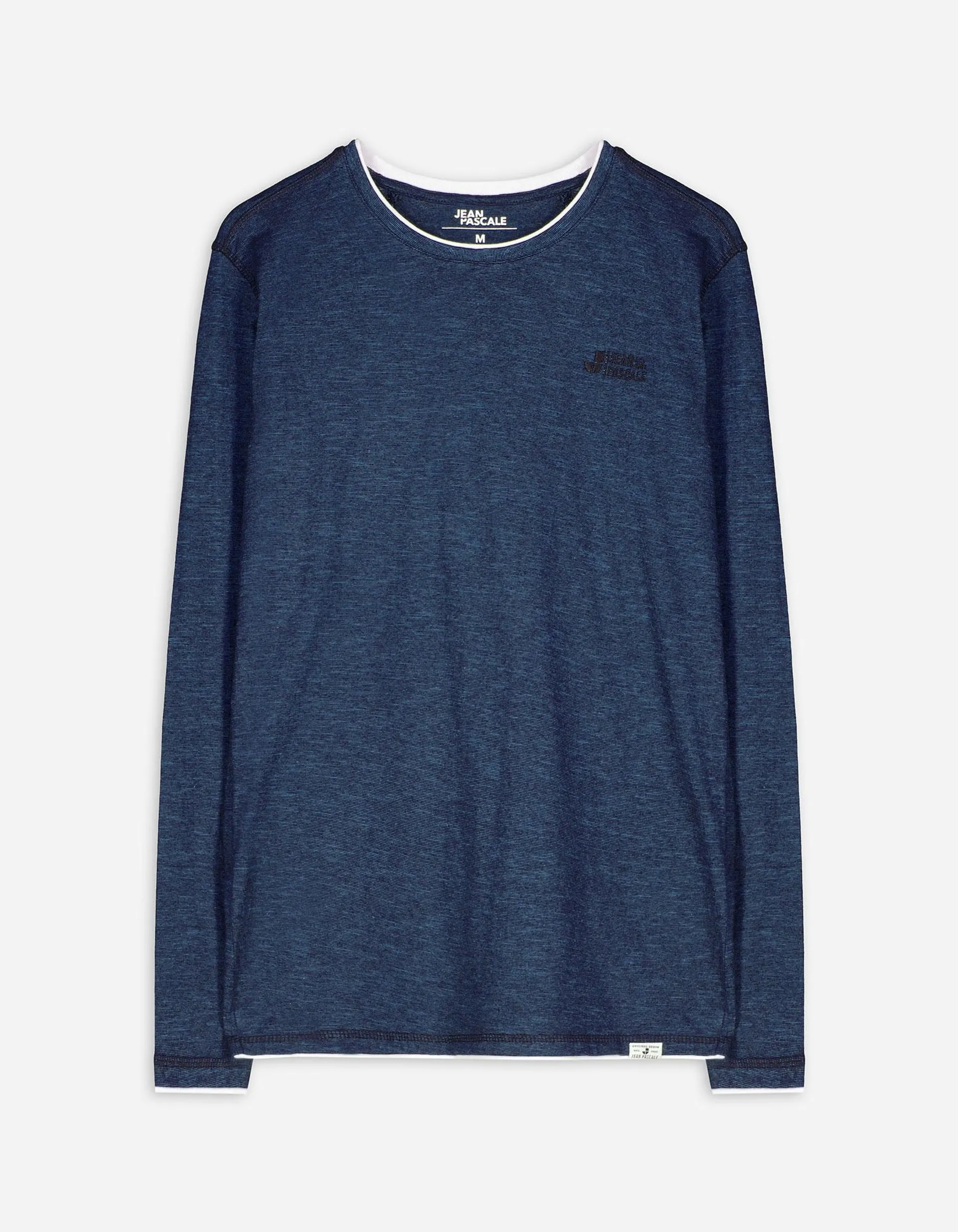 Longsleeve - Dubbellaagse look - donkerblauw