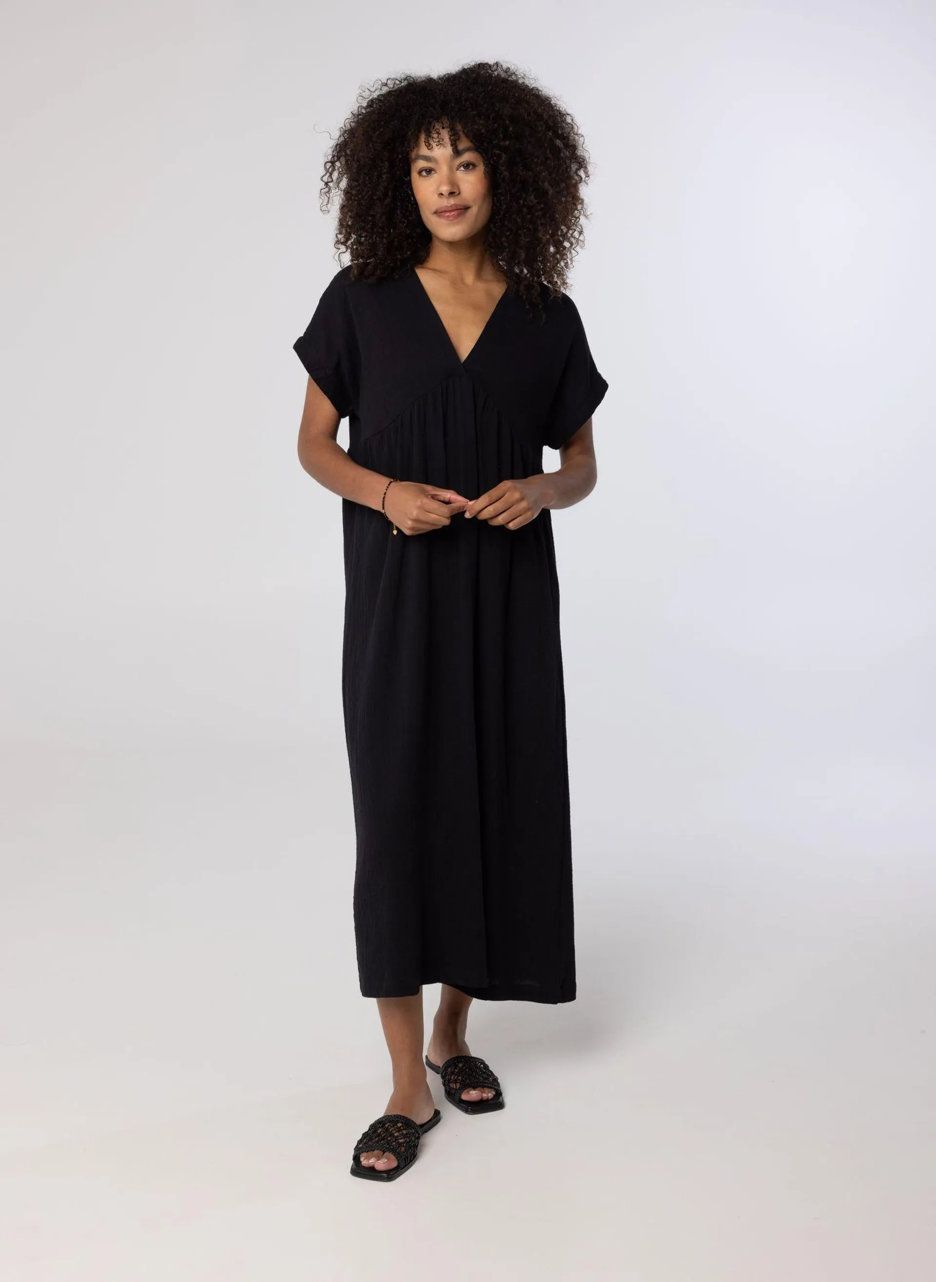 Zwarte maxi dress