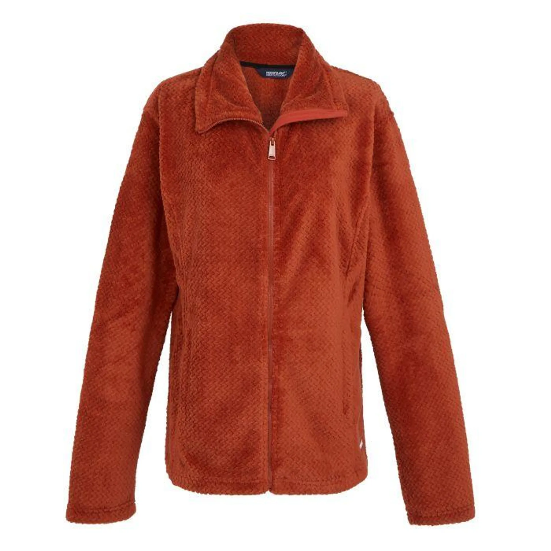 Heidy fleece vest dames red ochre