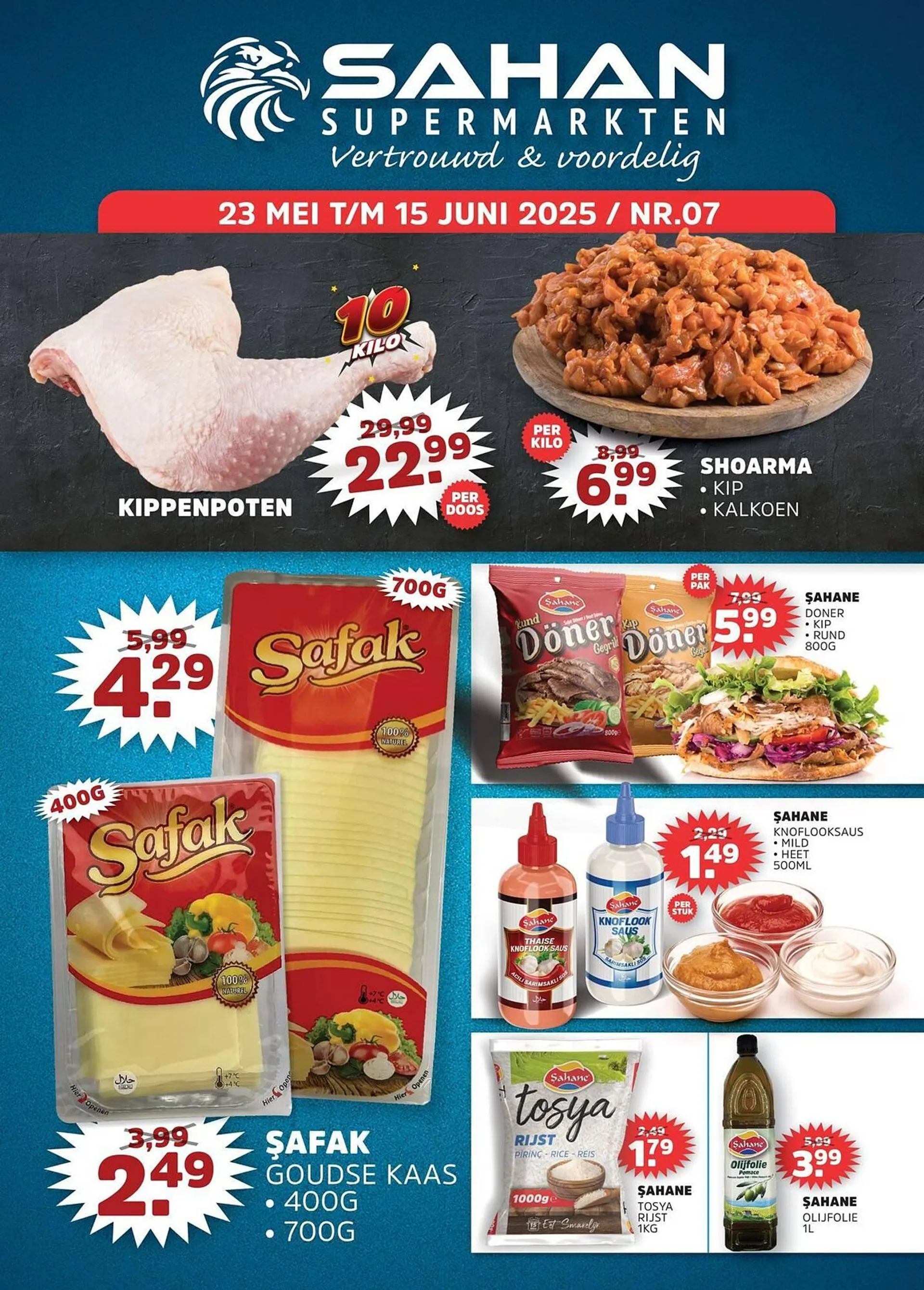 Sahan Supermarkten folder van 23 mei tot 15 juni 2025 - Folder pagina 1