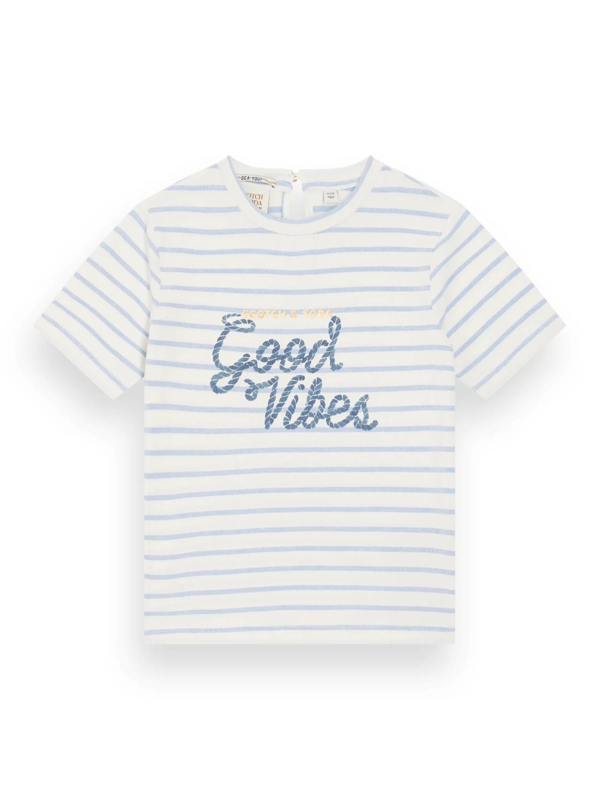 Relaxed fit T-shirt met knoopdetail