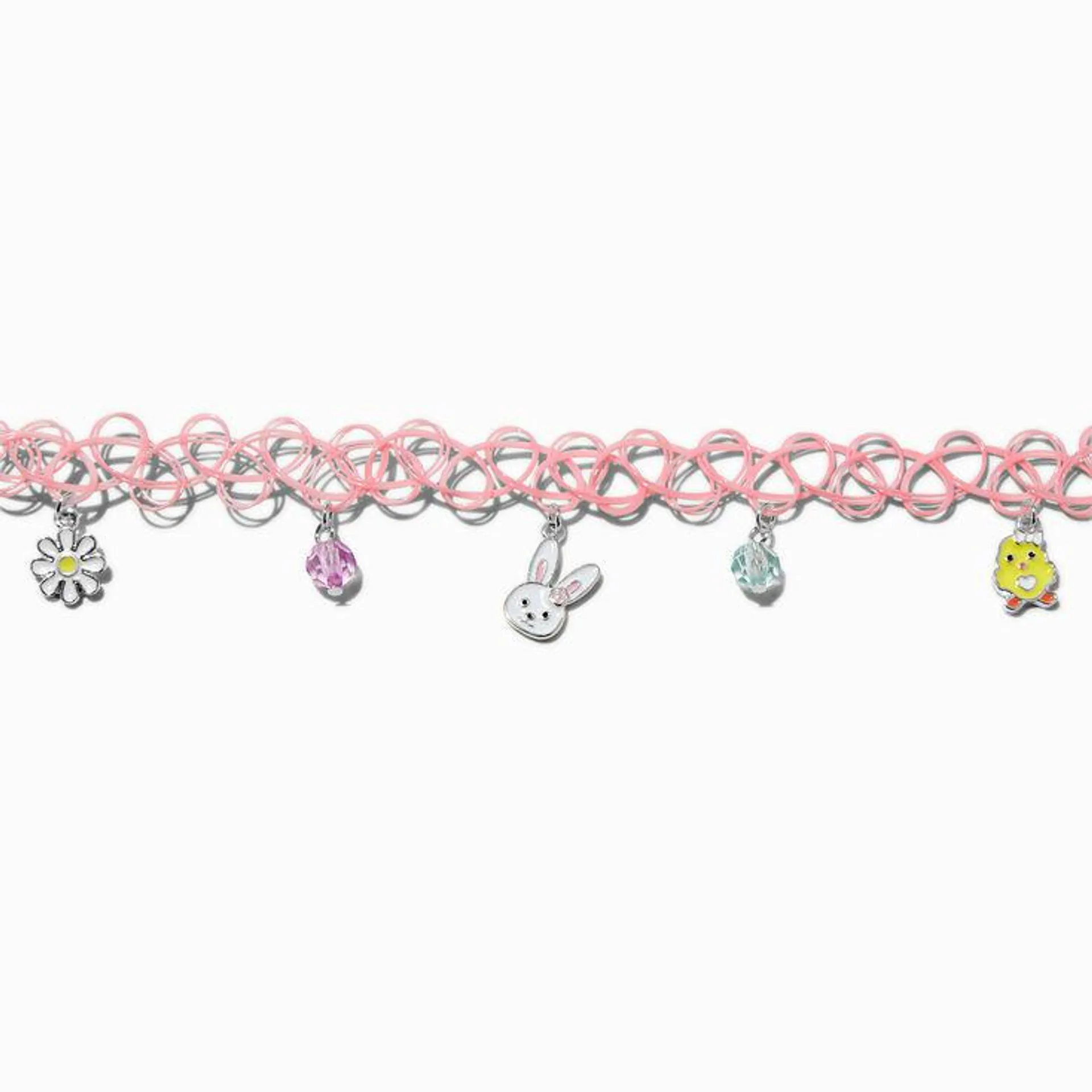 Easter Charms Tattoo Choker Necklace