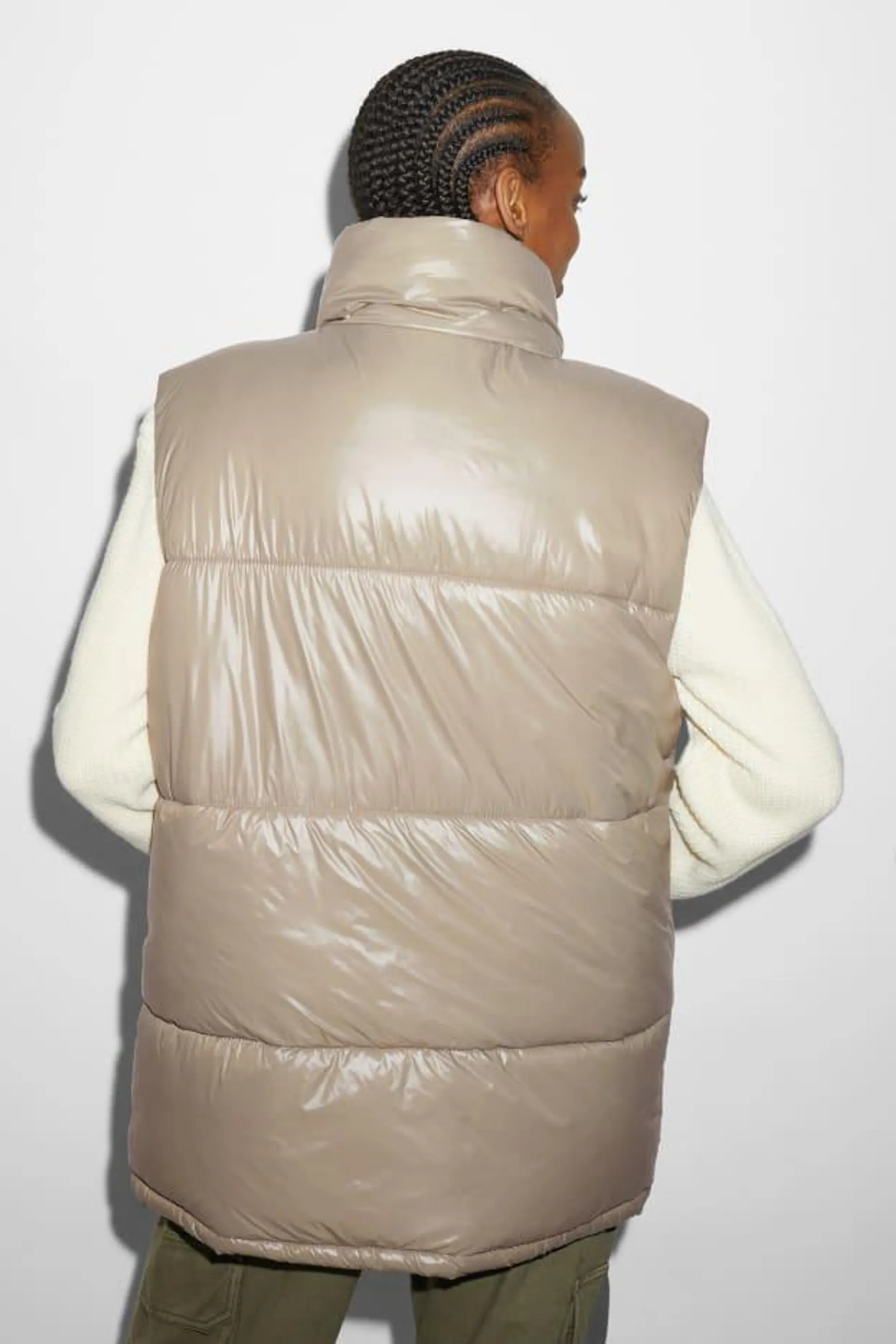 CLOCKHOUSE - long quilted gilet