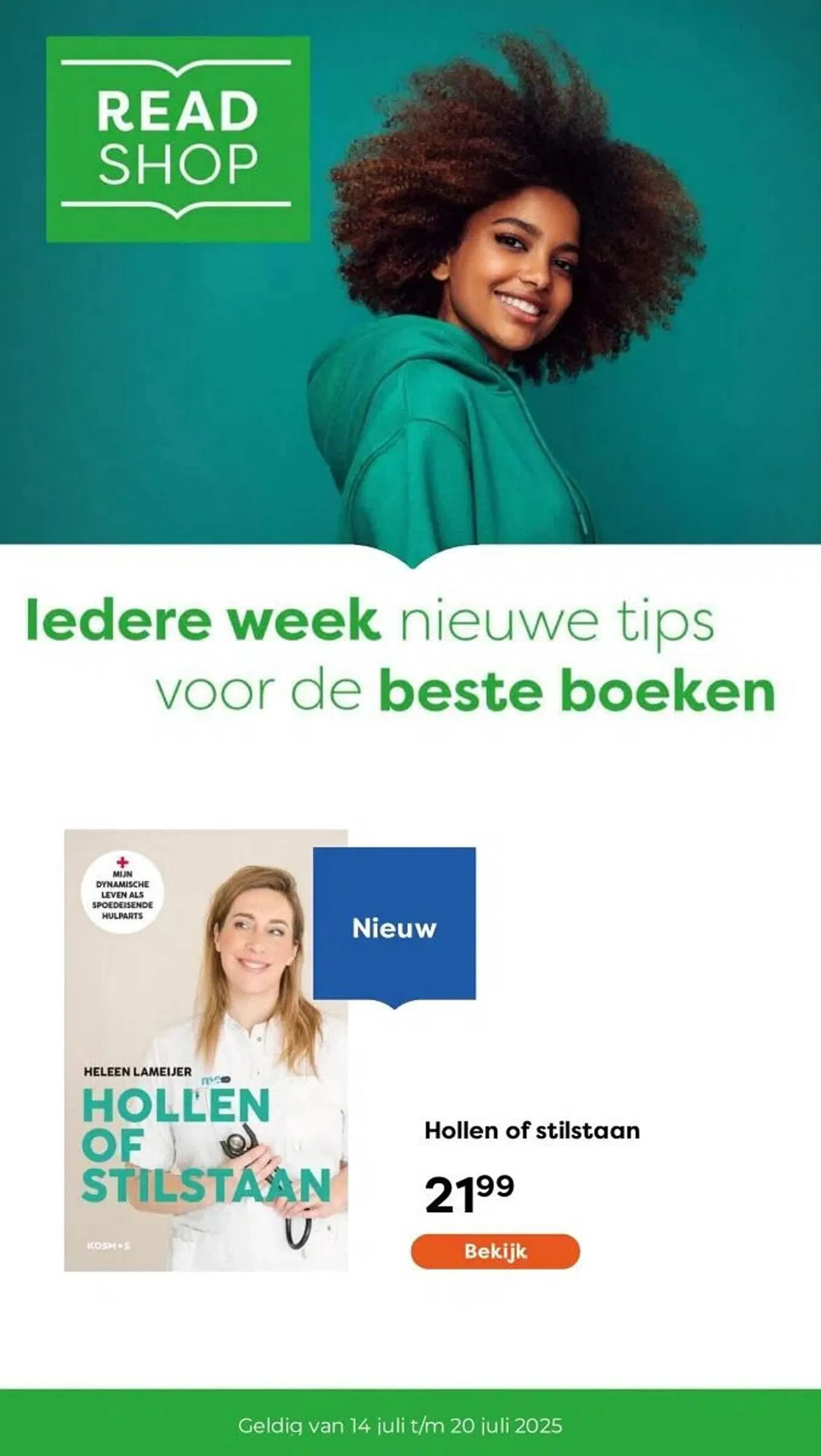 The Read Shop folder van 14 juli tot 20 juli 2025 - Folder pagina 1