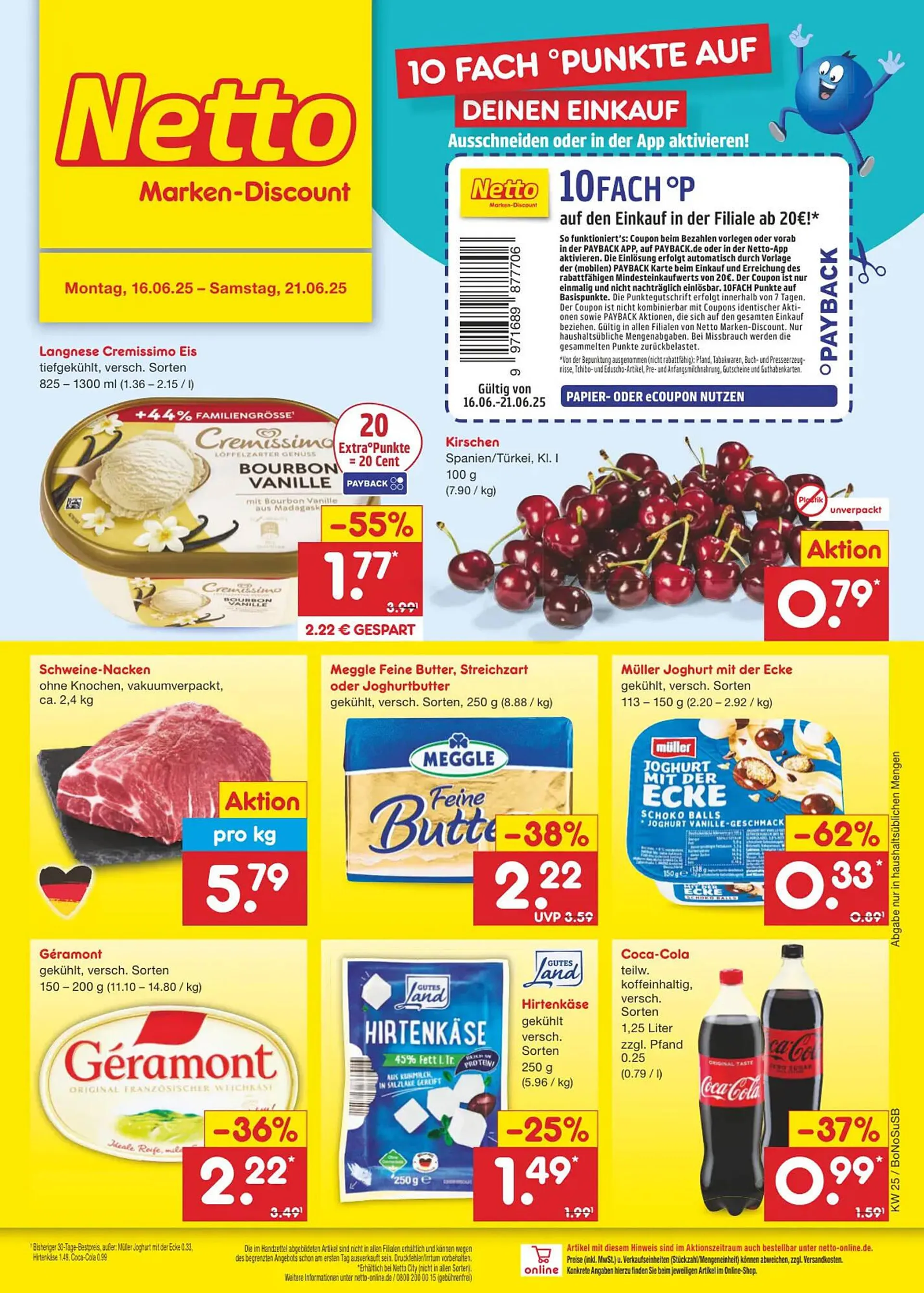 Netto Marken-Discount DE folder van 16 juni tot 21 juni 2025 - Folder pagina 1
