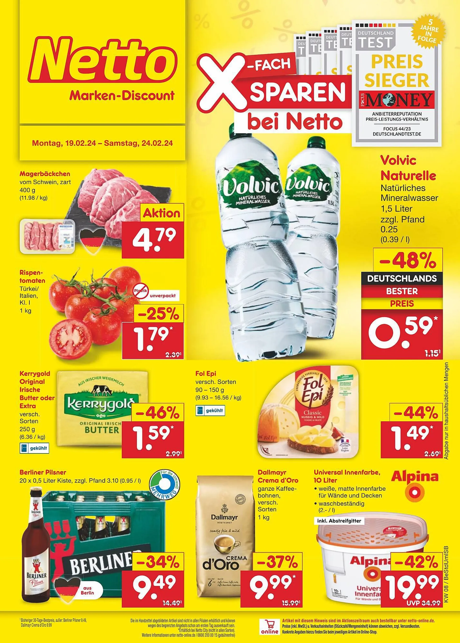 Netto Marken-Discount DE folder van 19 februari tot 24 februari 2024 - Folder pagina 