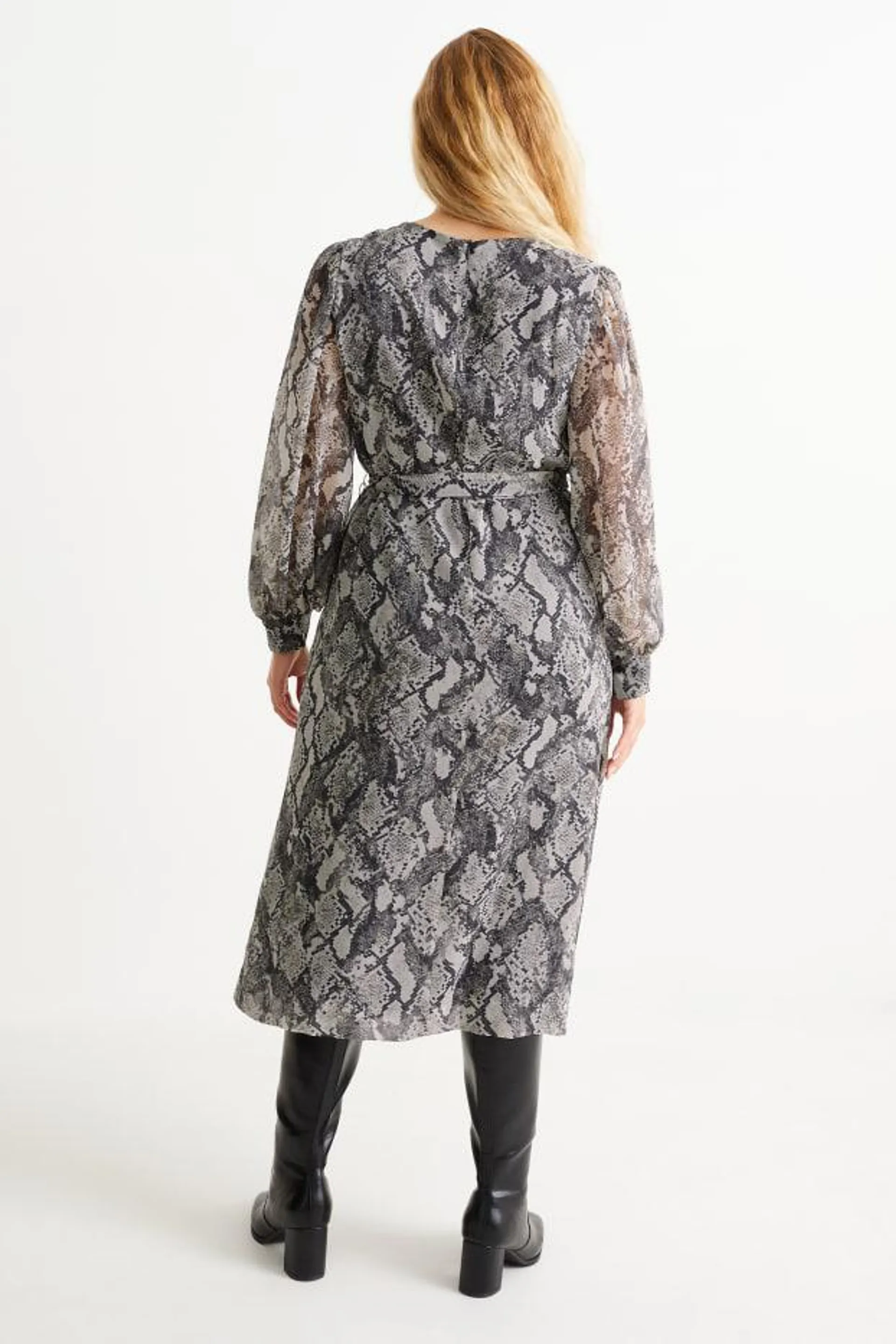 Chiffon dress - patterned
