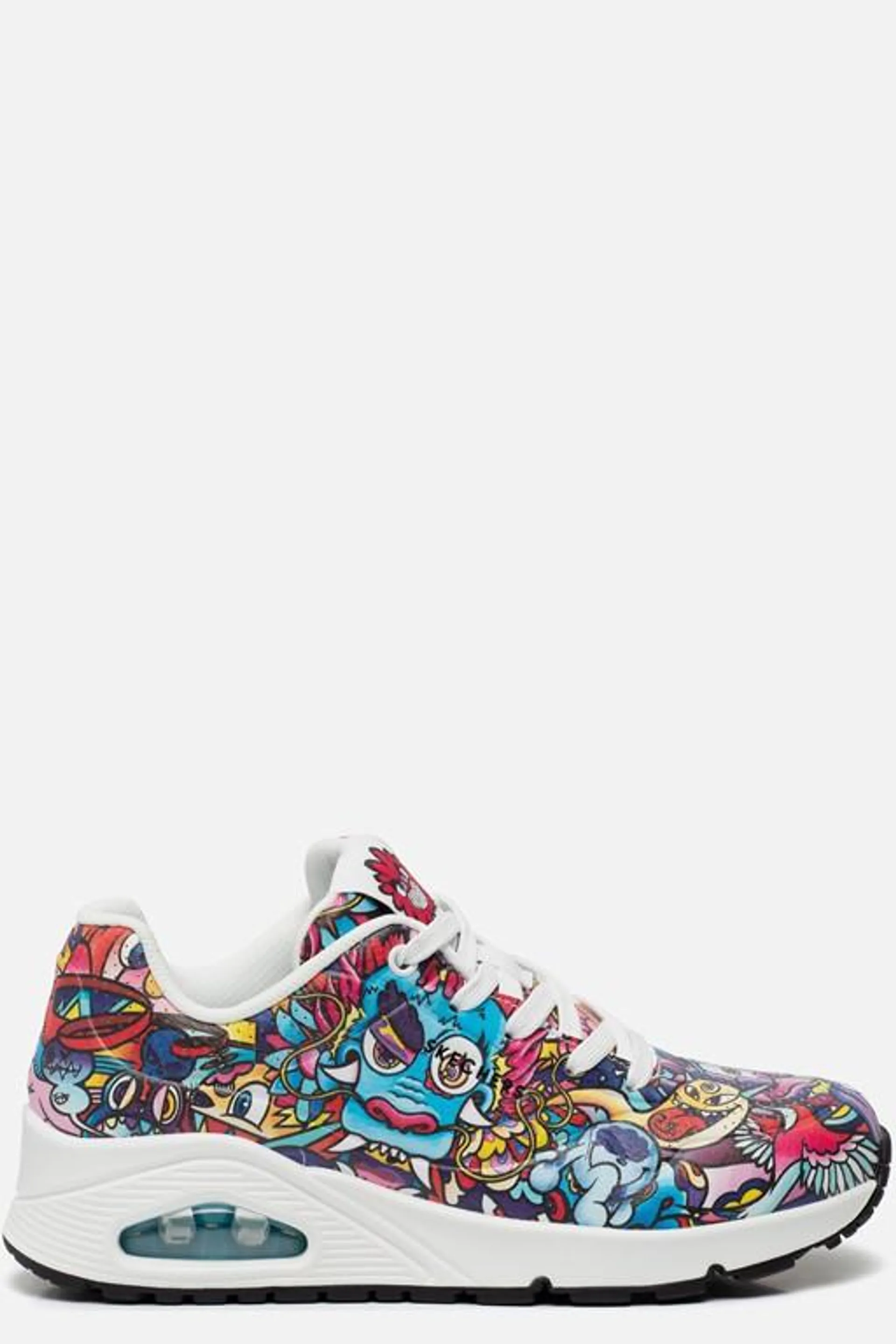 Uno Color Doodle Sneakers rood